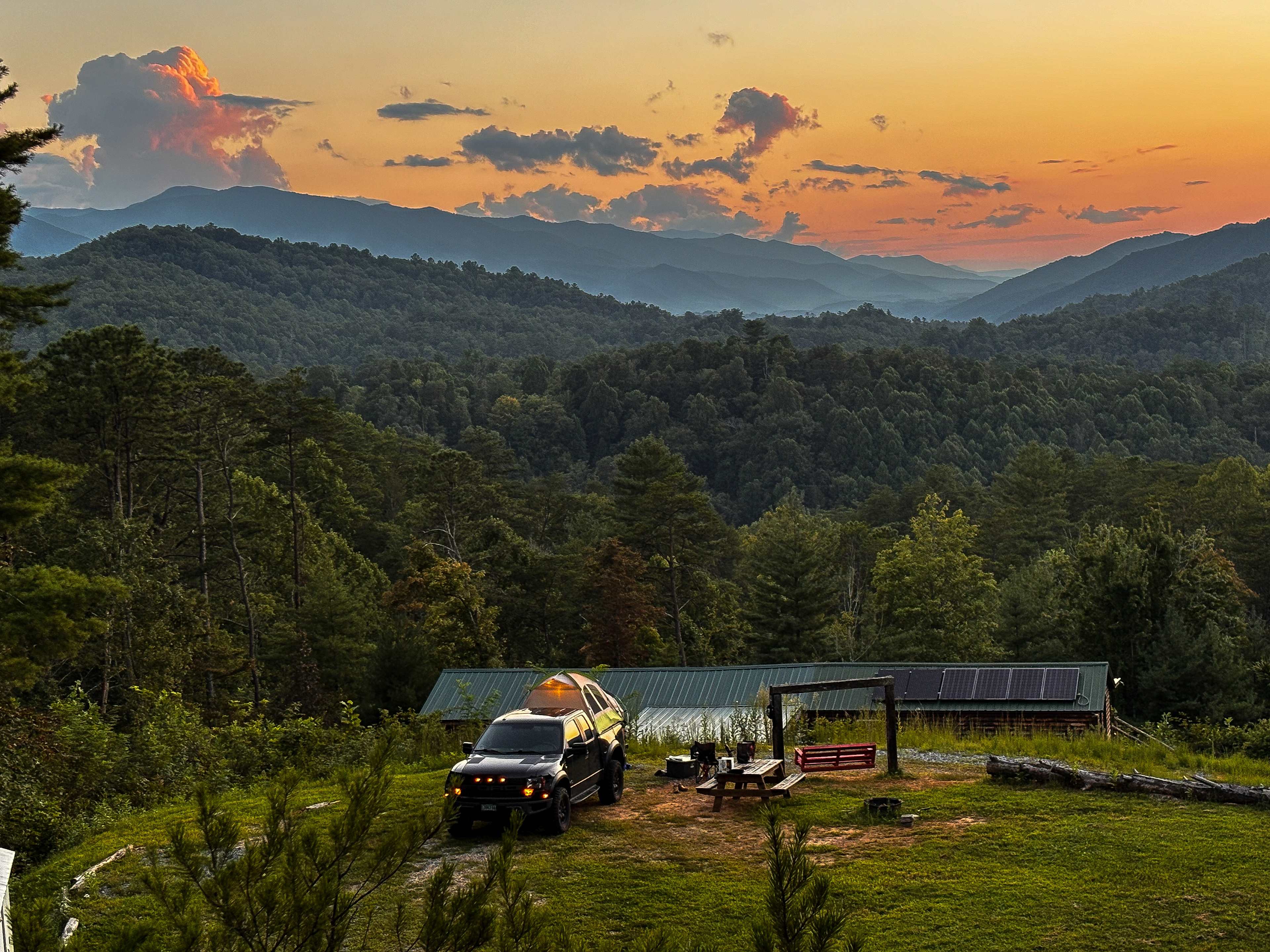 Sunset Ridge in the Smoky Mountains