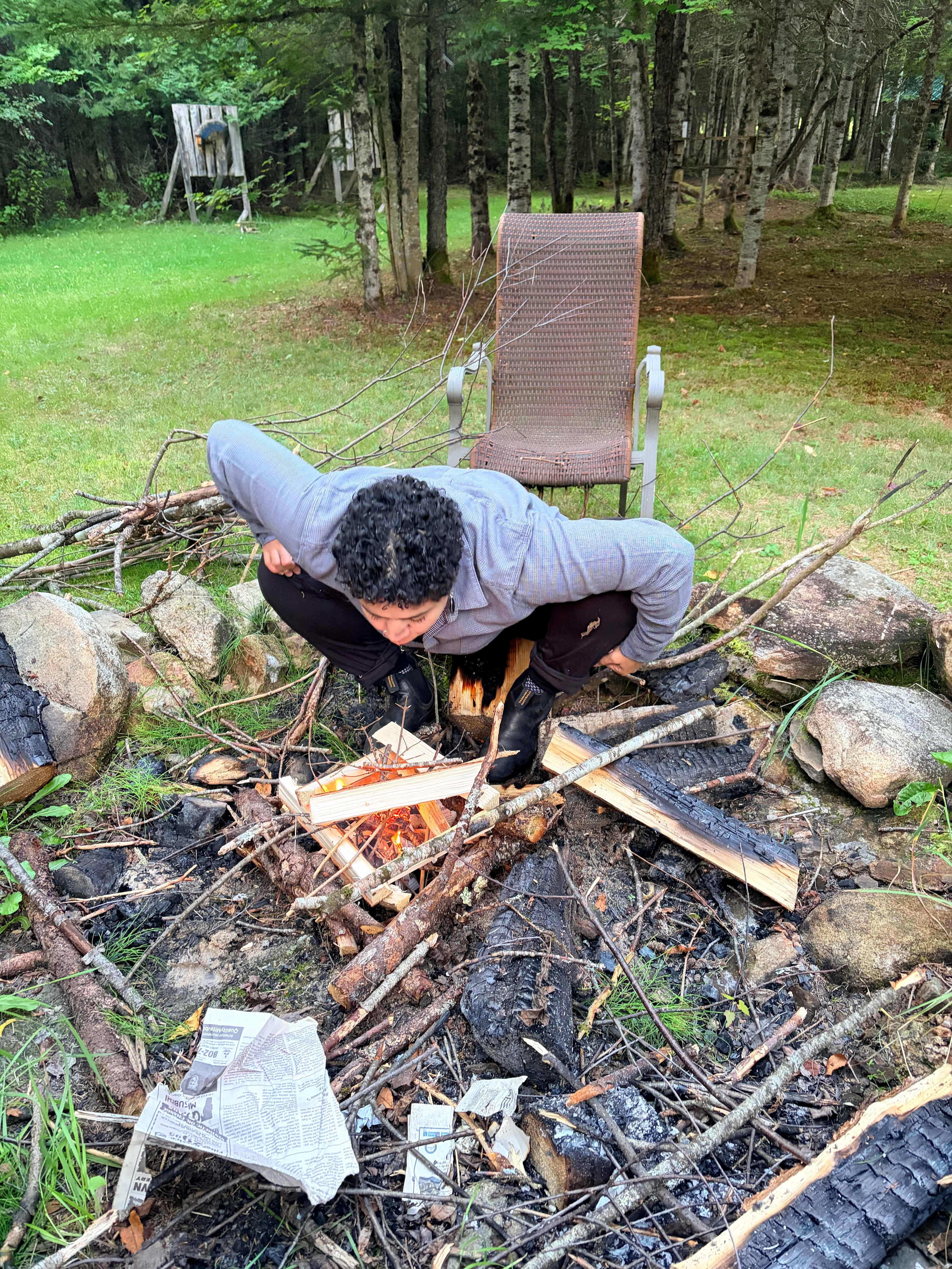 Large communal fire pits 