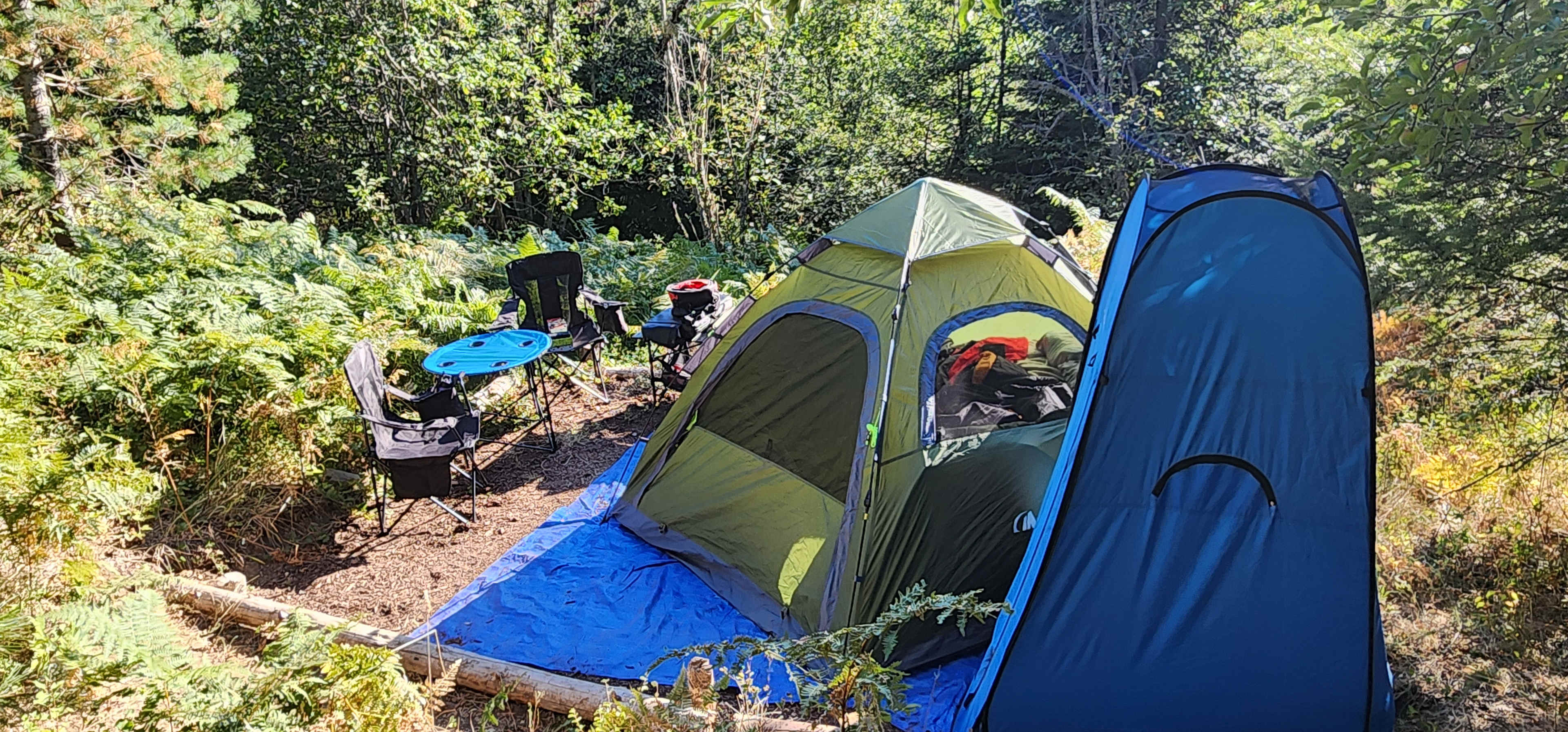 Site 1 with 3-4 person tent