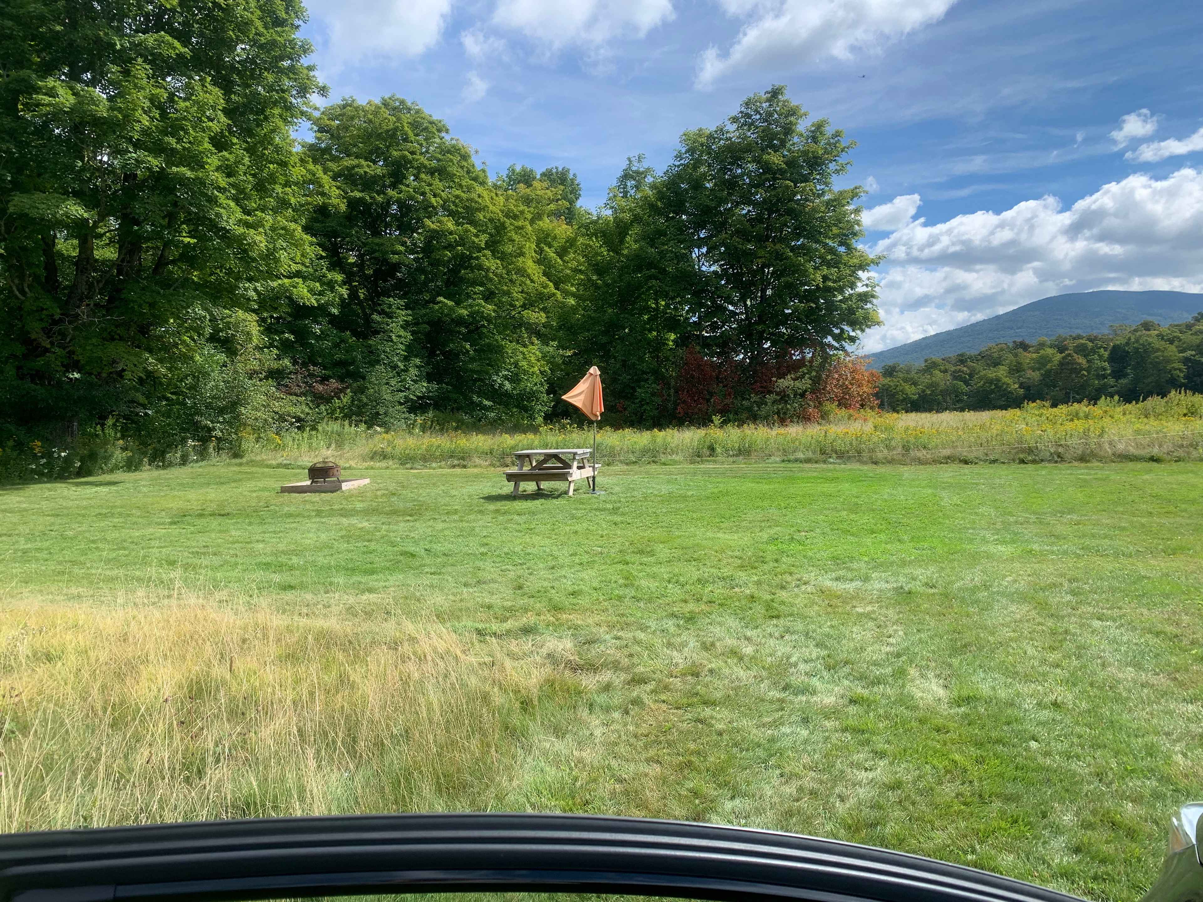 View from parking spot 