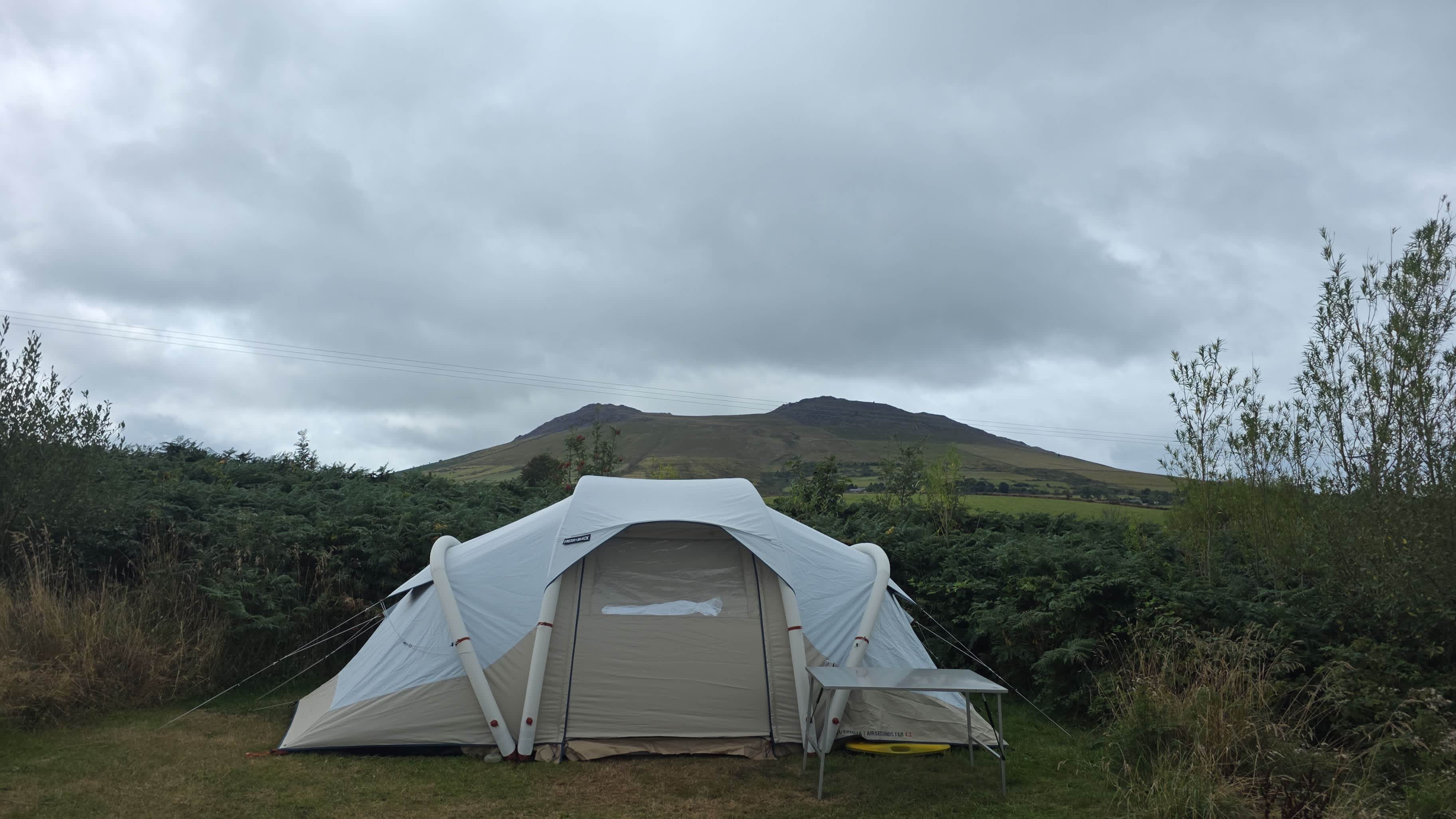 Tent up