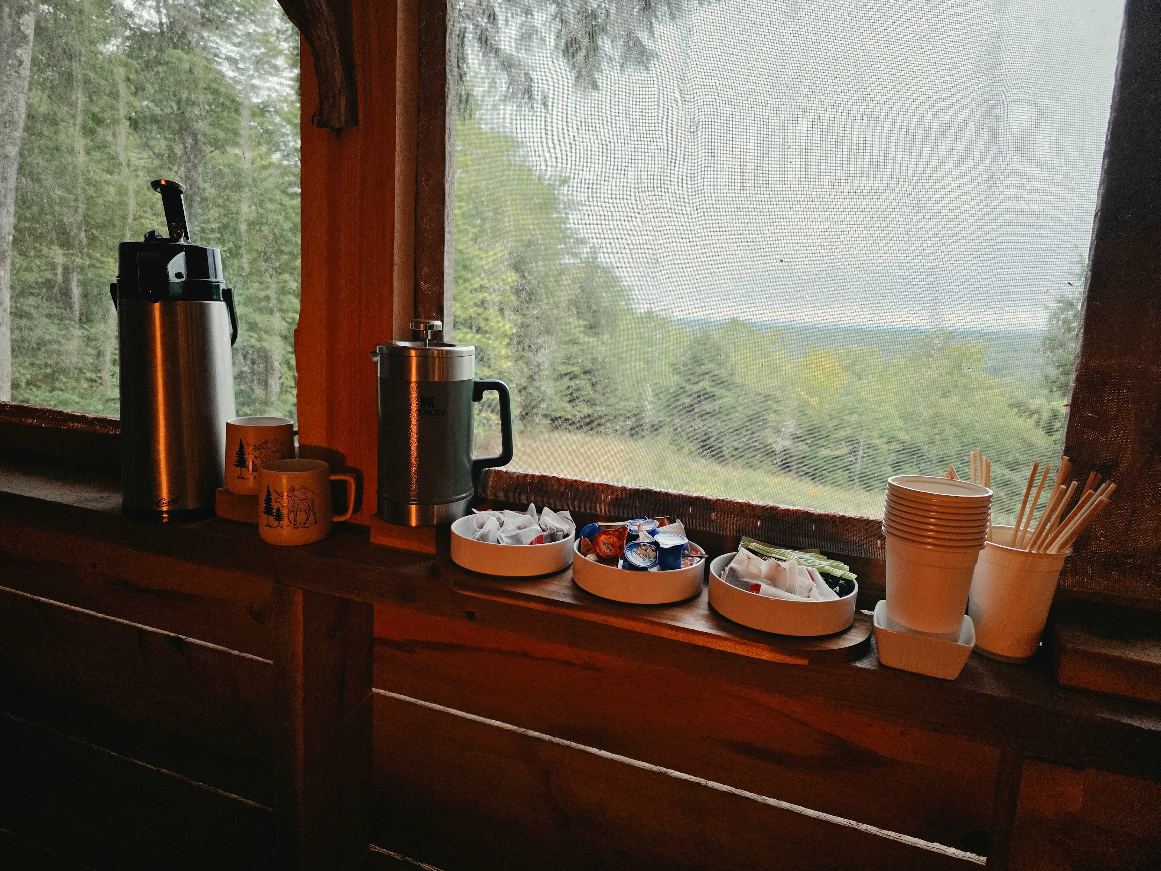 early morning coffee bar