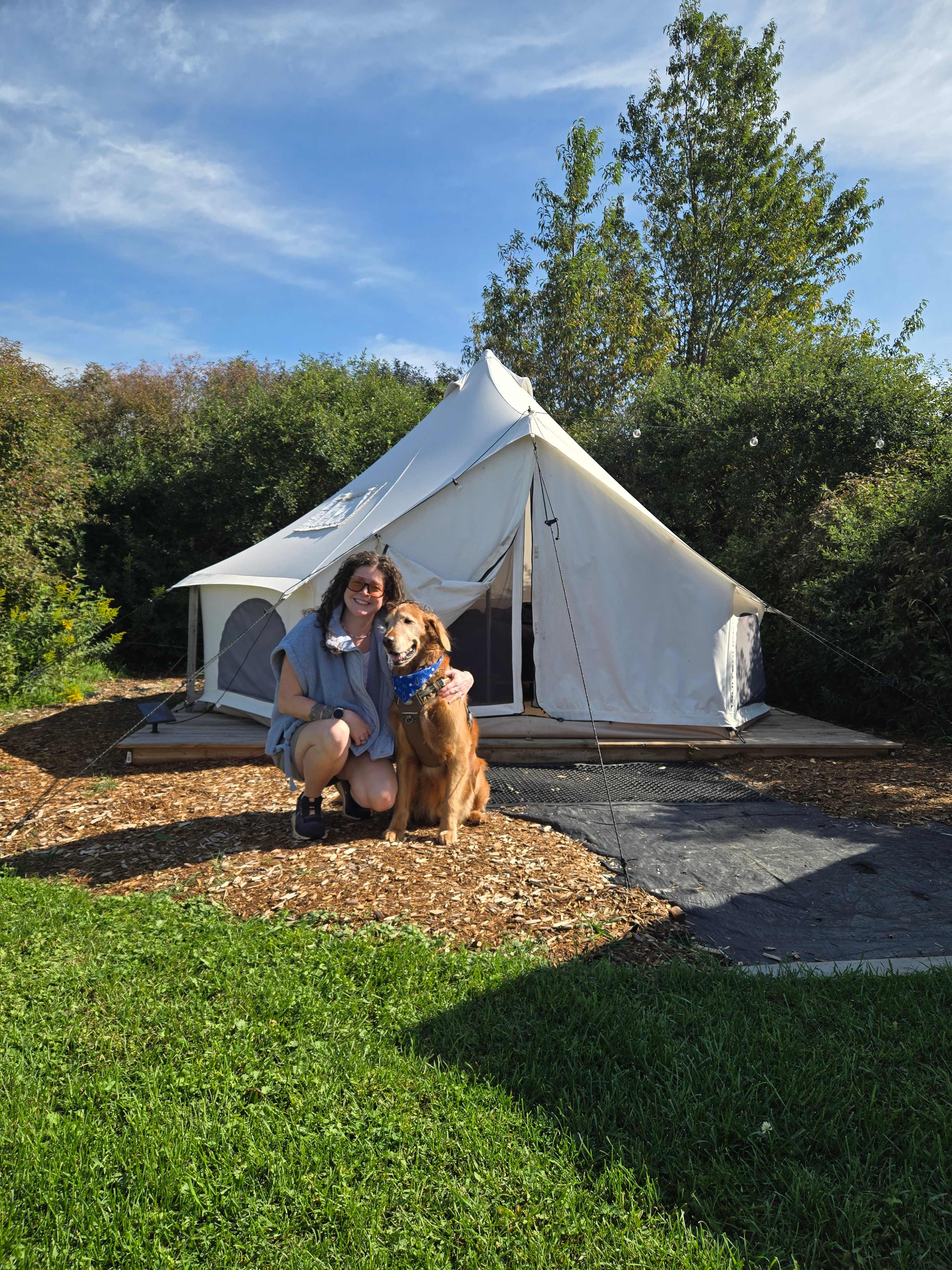 Glamping in Perry Near Letchworth