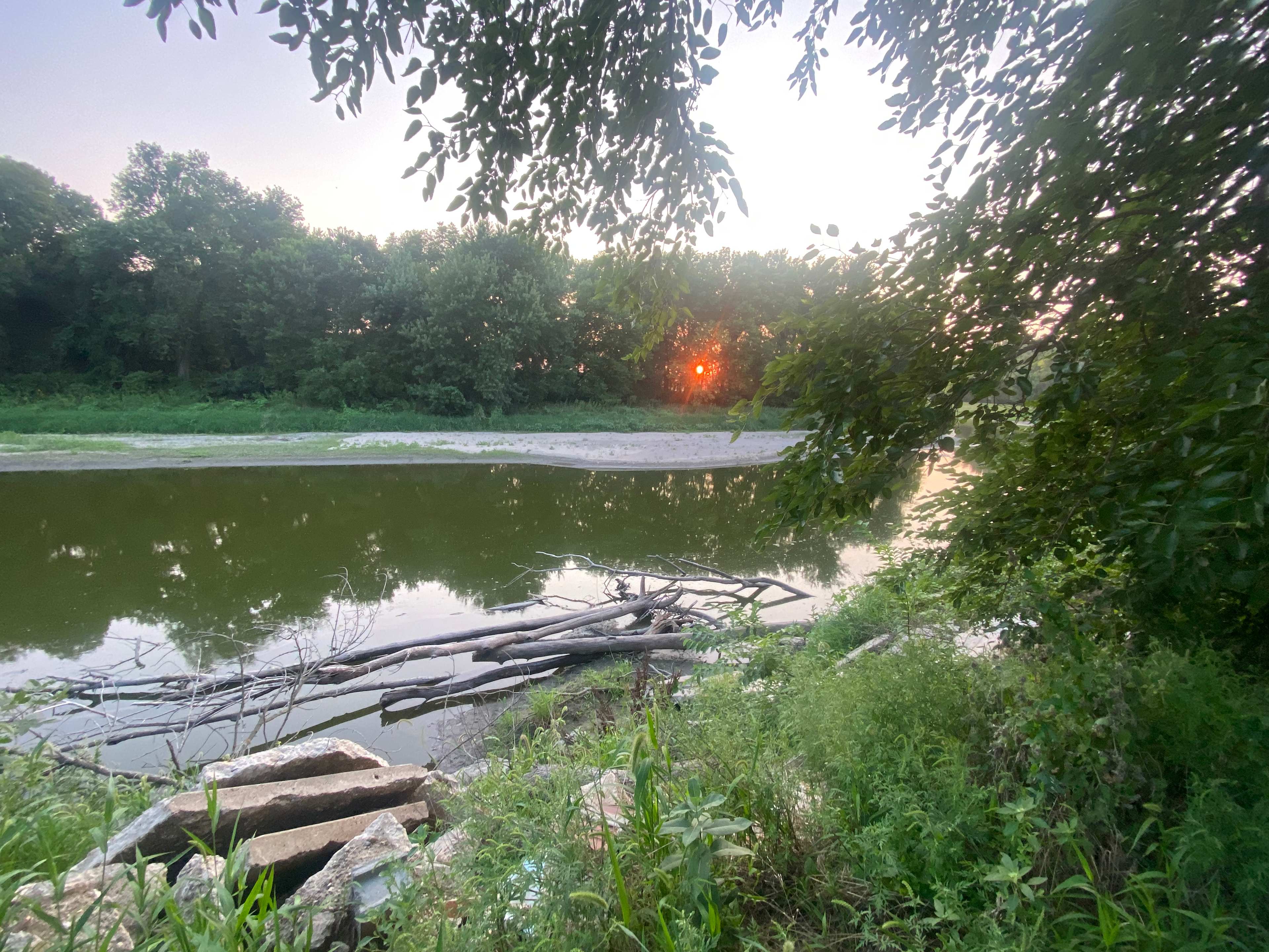 Tent camping on the Raccoon River