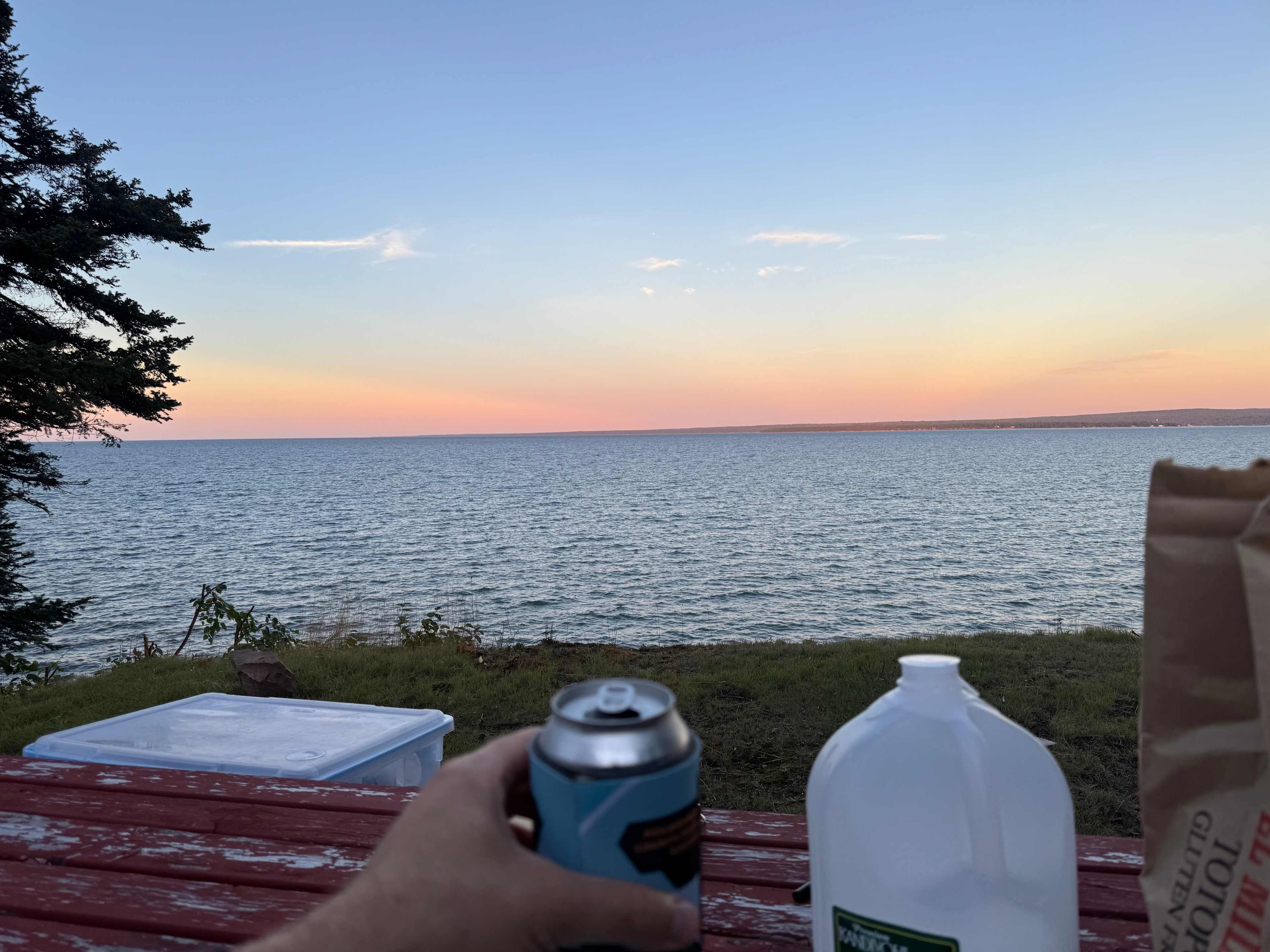 View from picnic table 