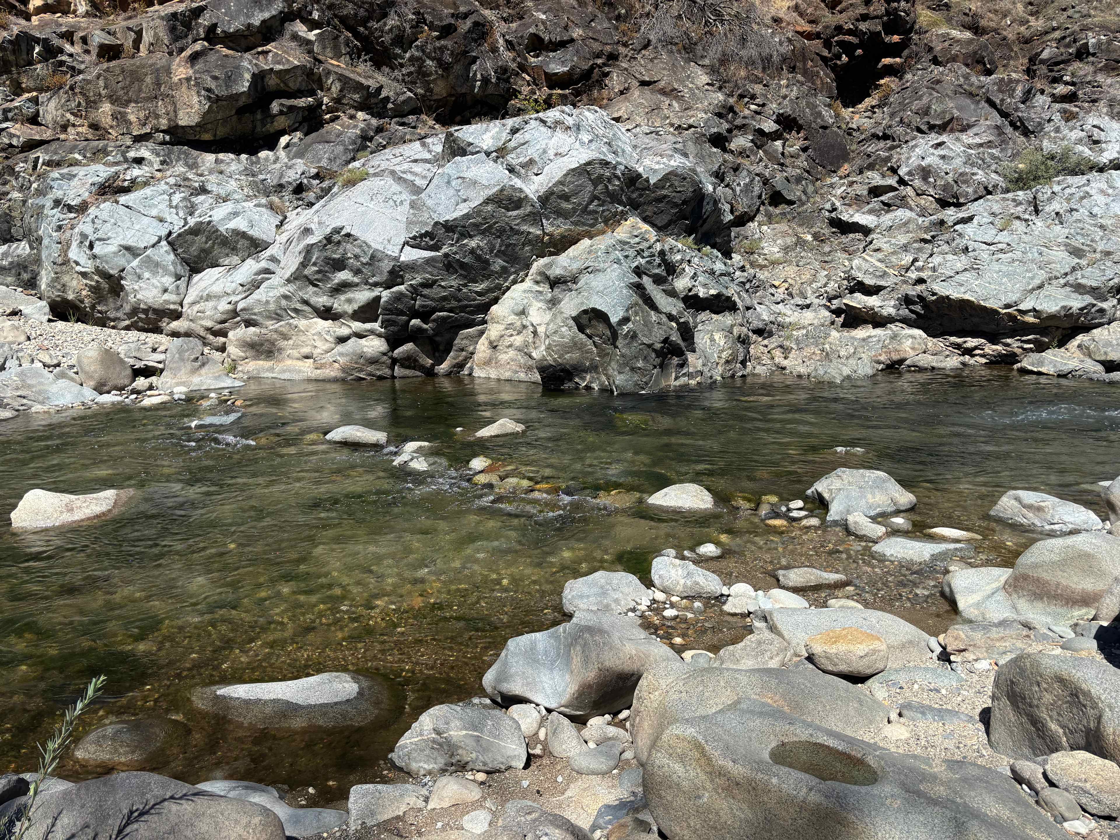 Yuba River, just a quick drive from camp! We had the whole river to ourselves. 