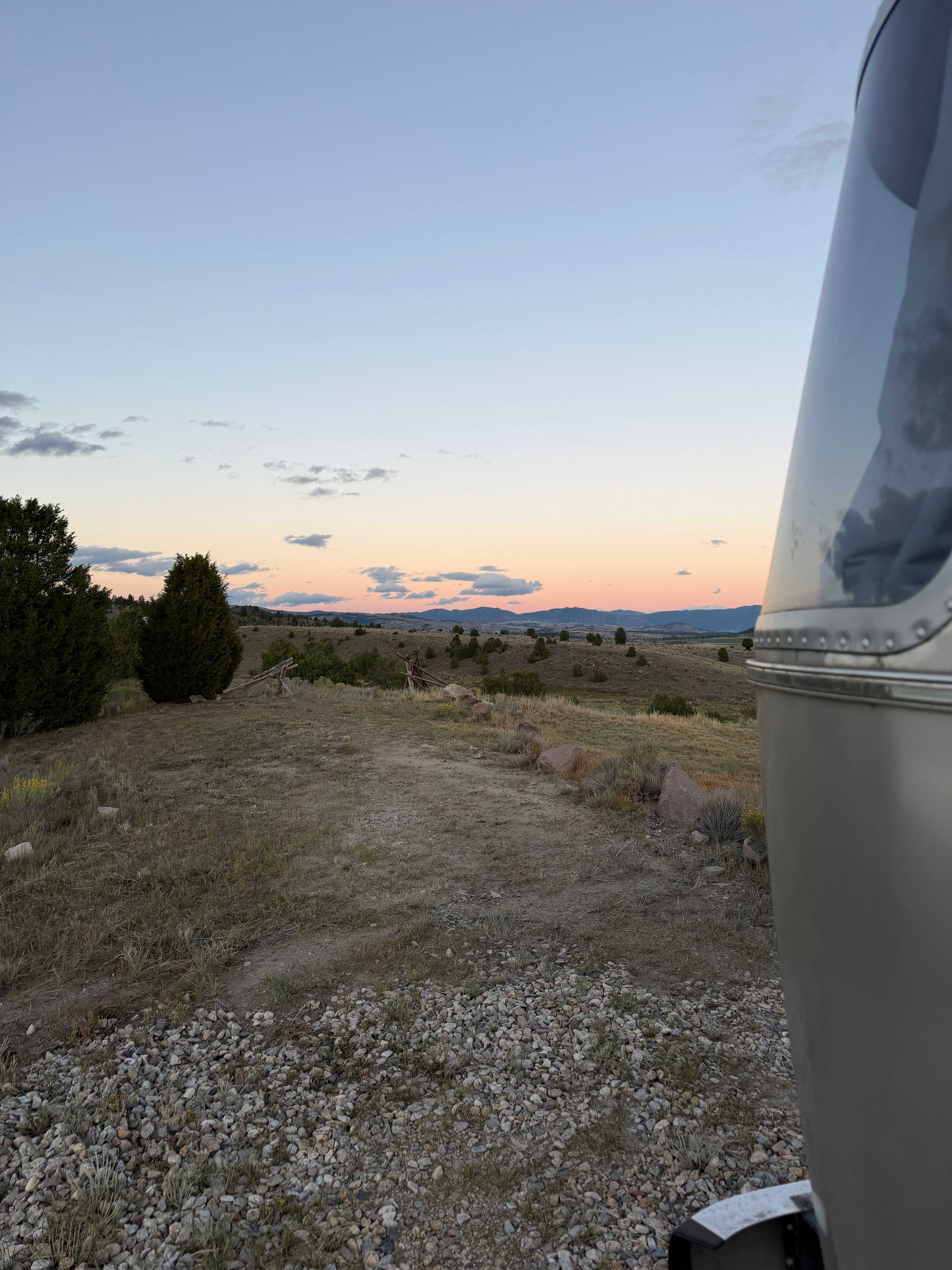 View of sunrise from the site