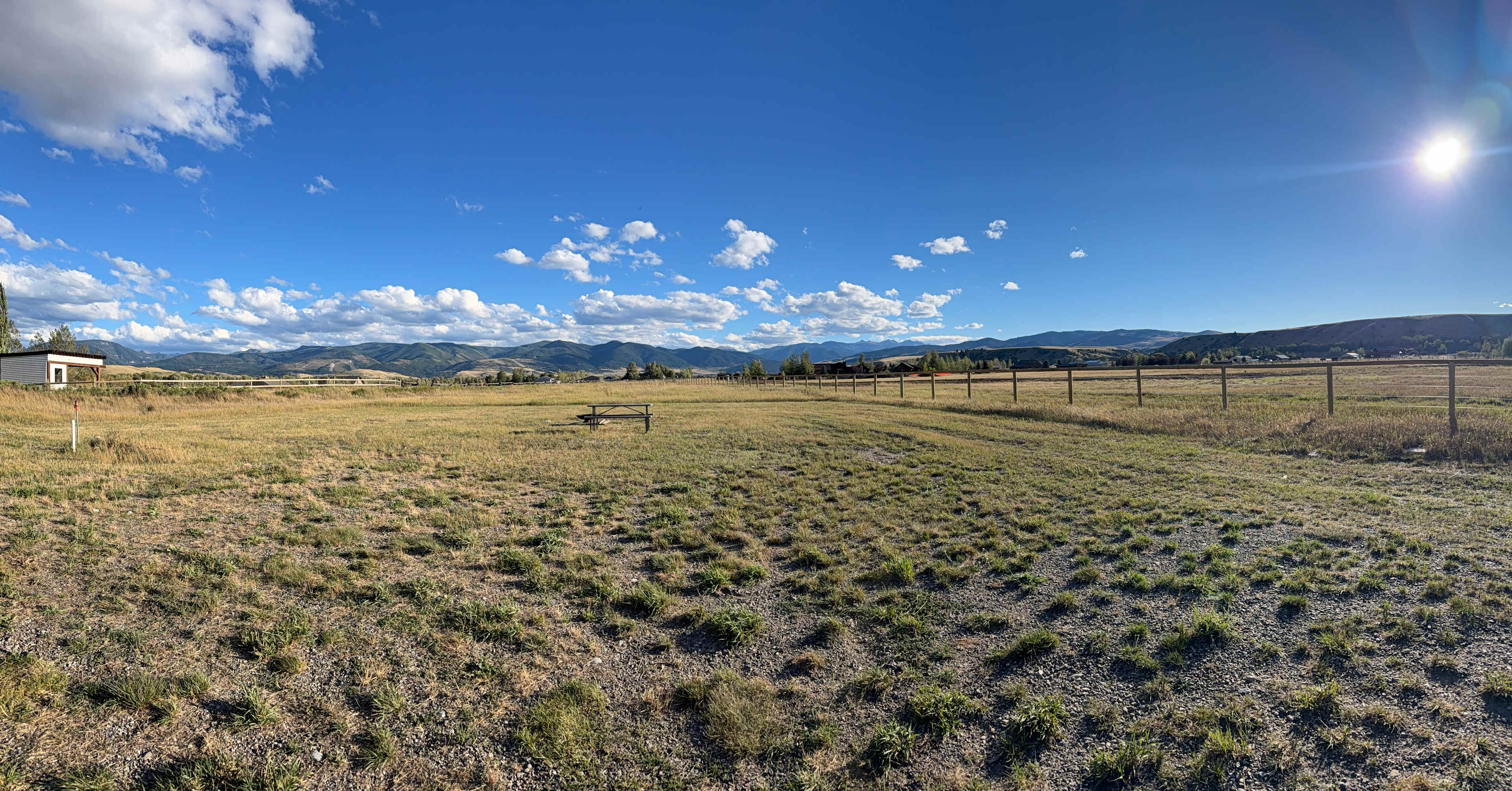 Southern view from the campsite. 