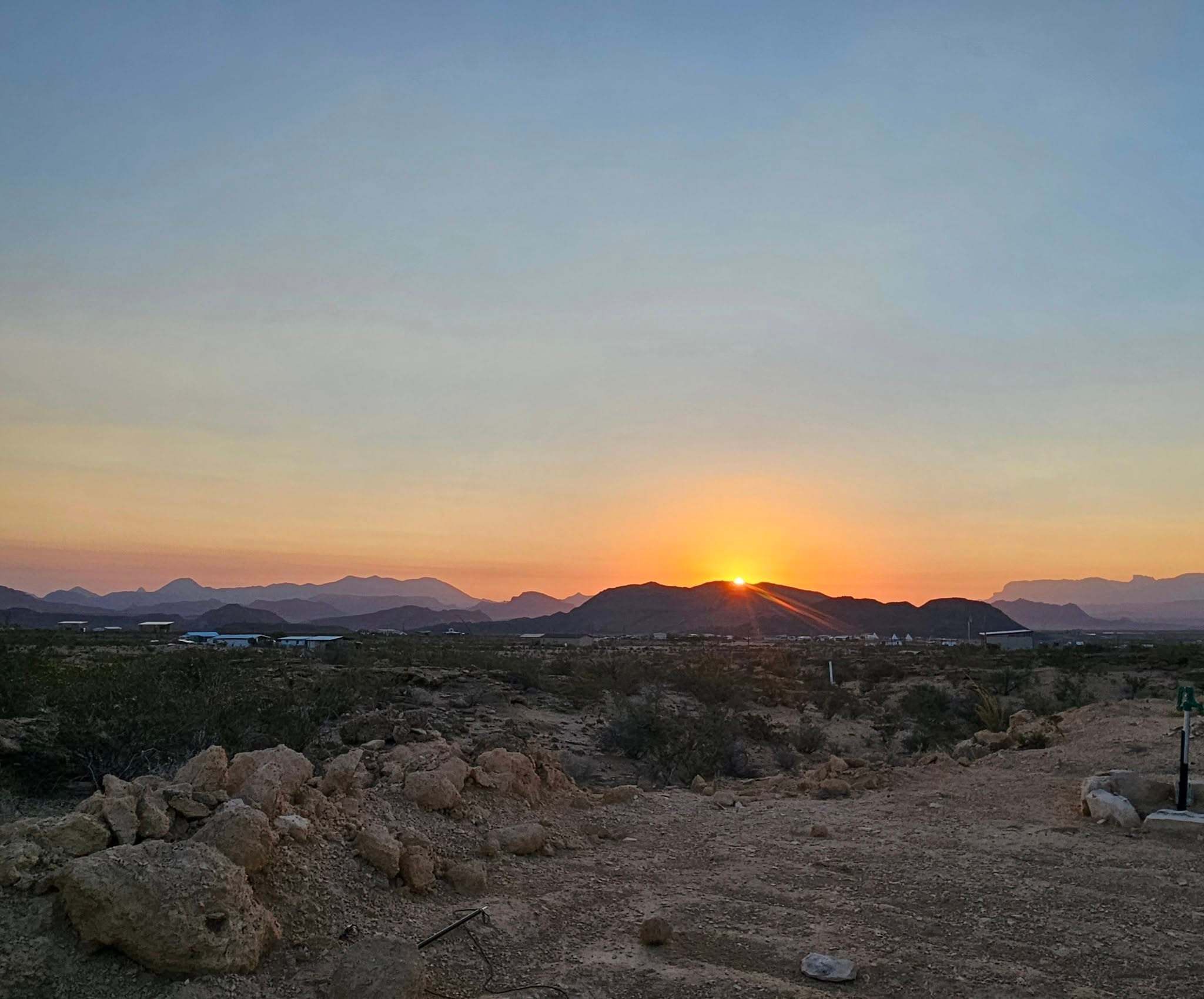 Beautiful sunrise from RV3