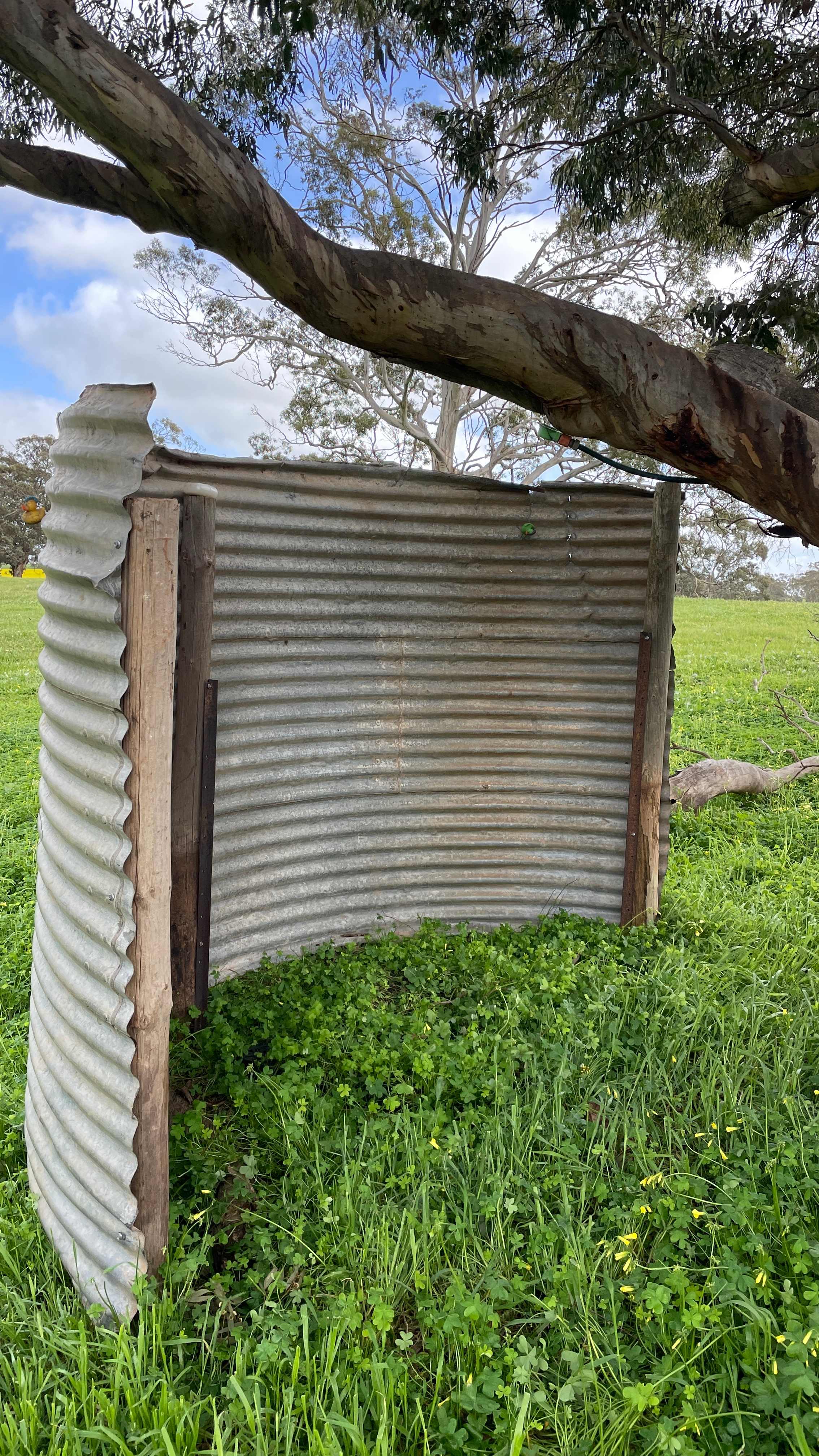 Outdoor spring shower