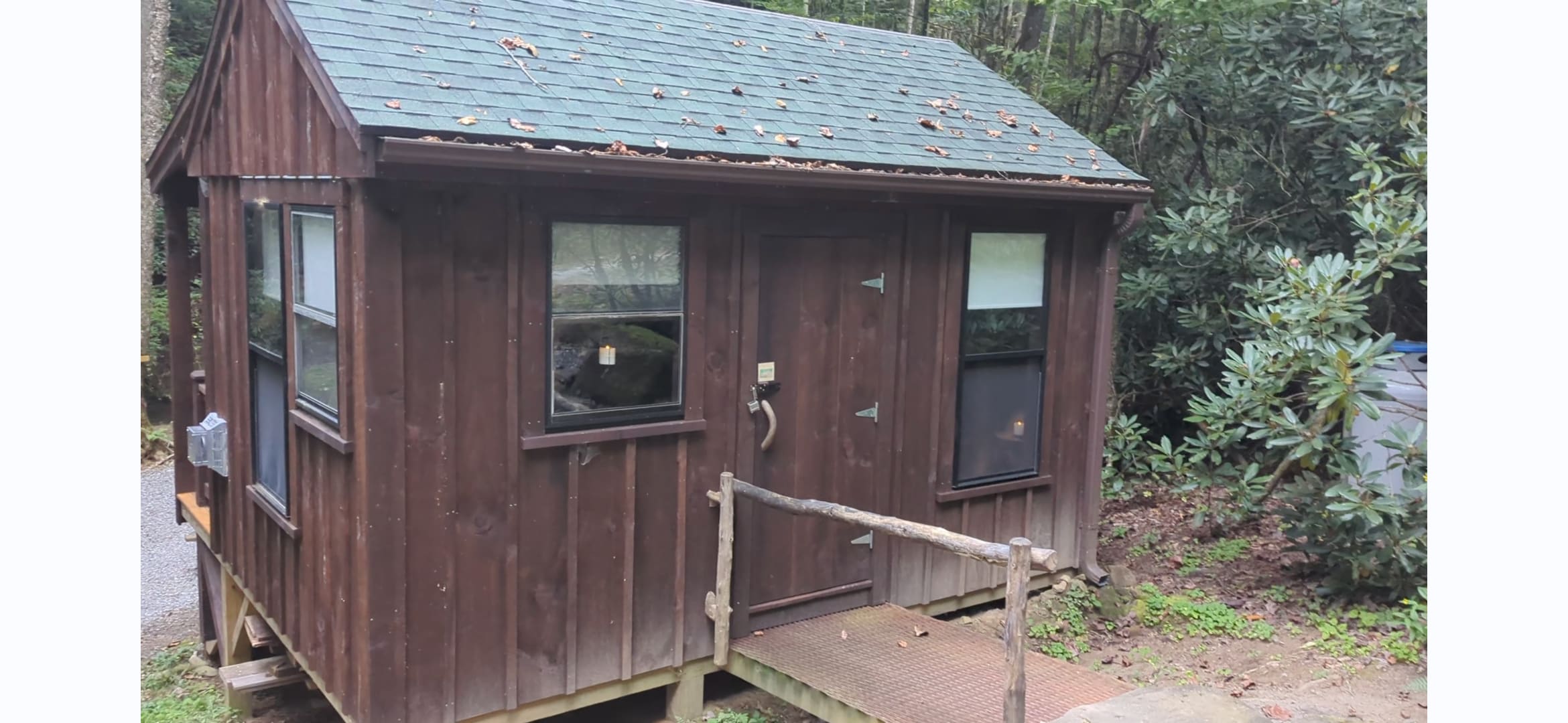 Entrance to cabin