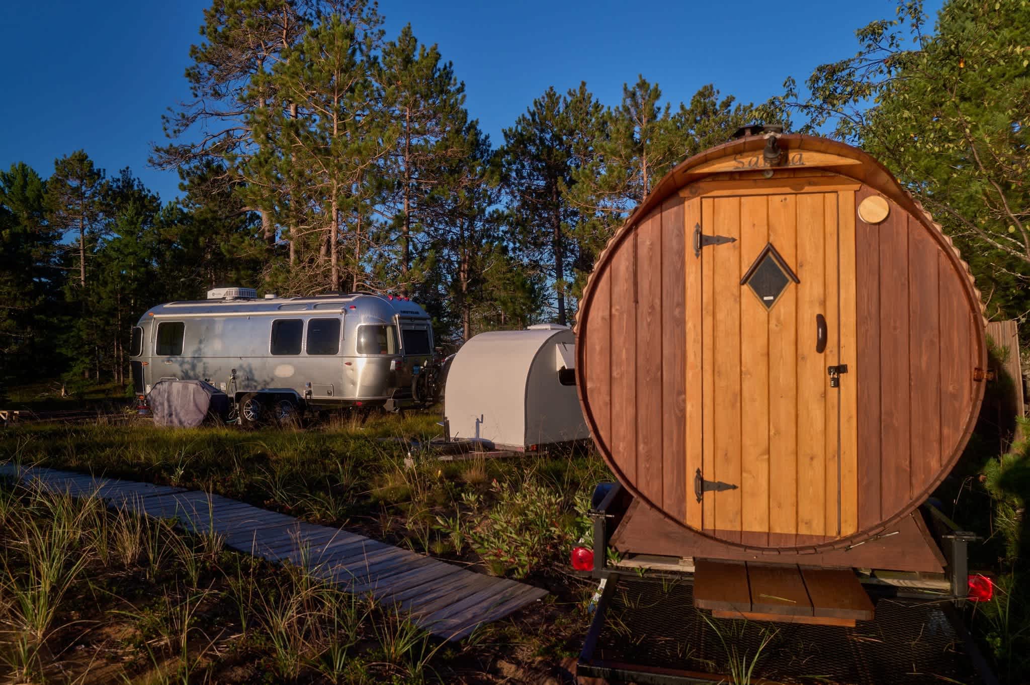 Our Airstream at the site