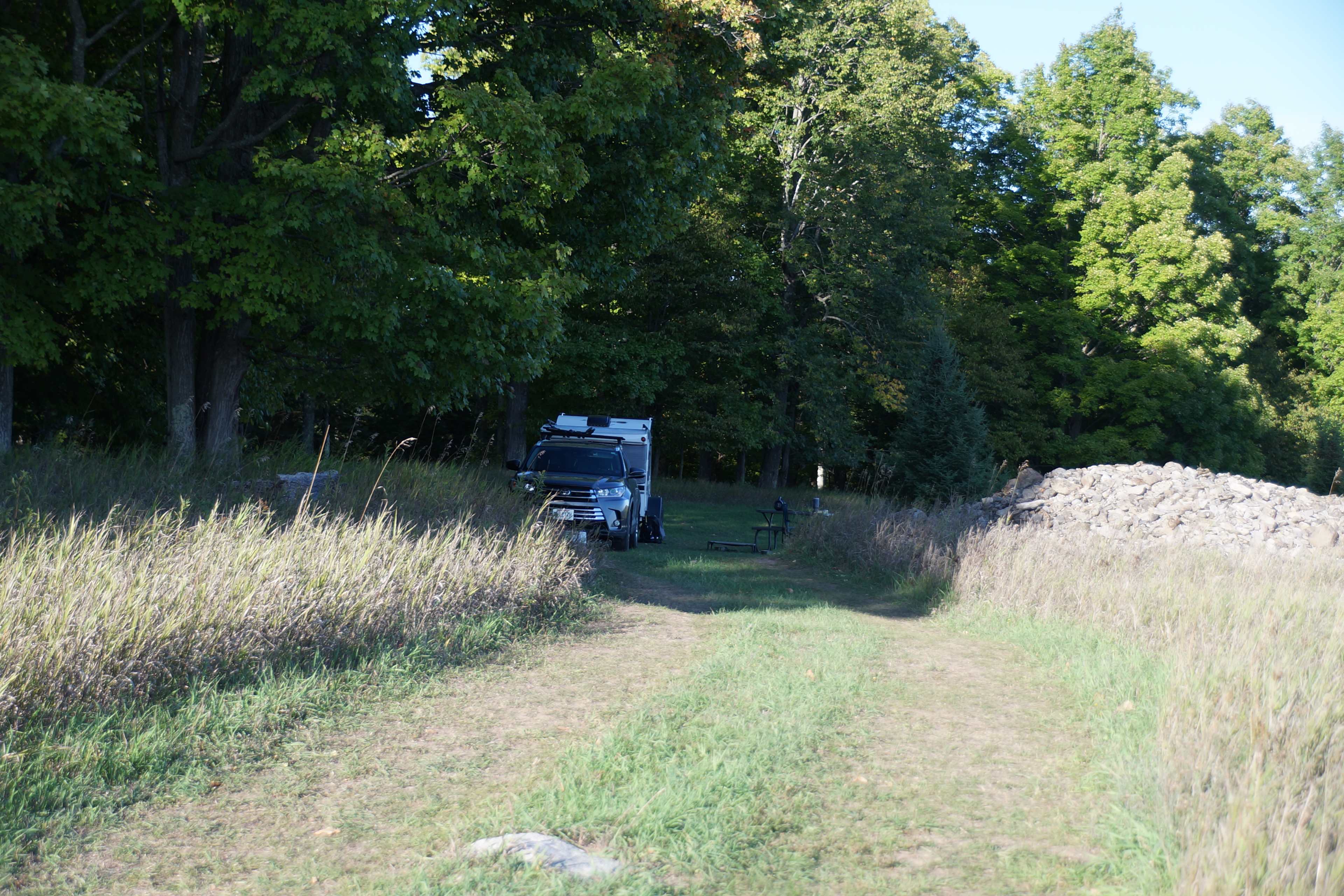 Road leading to the campsite