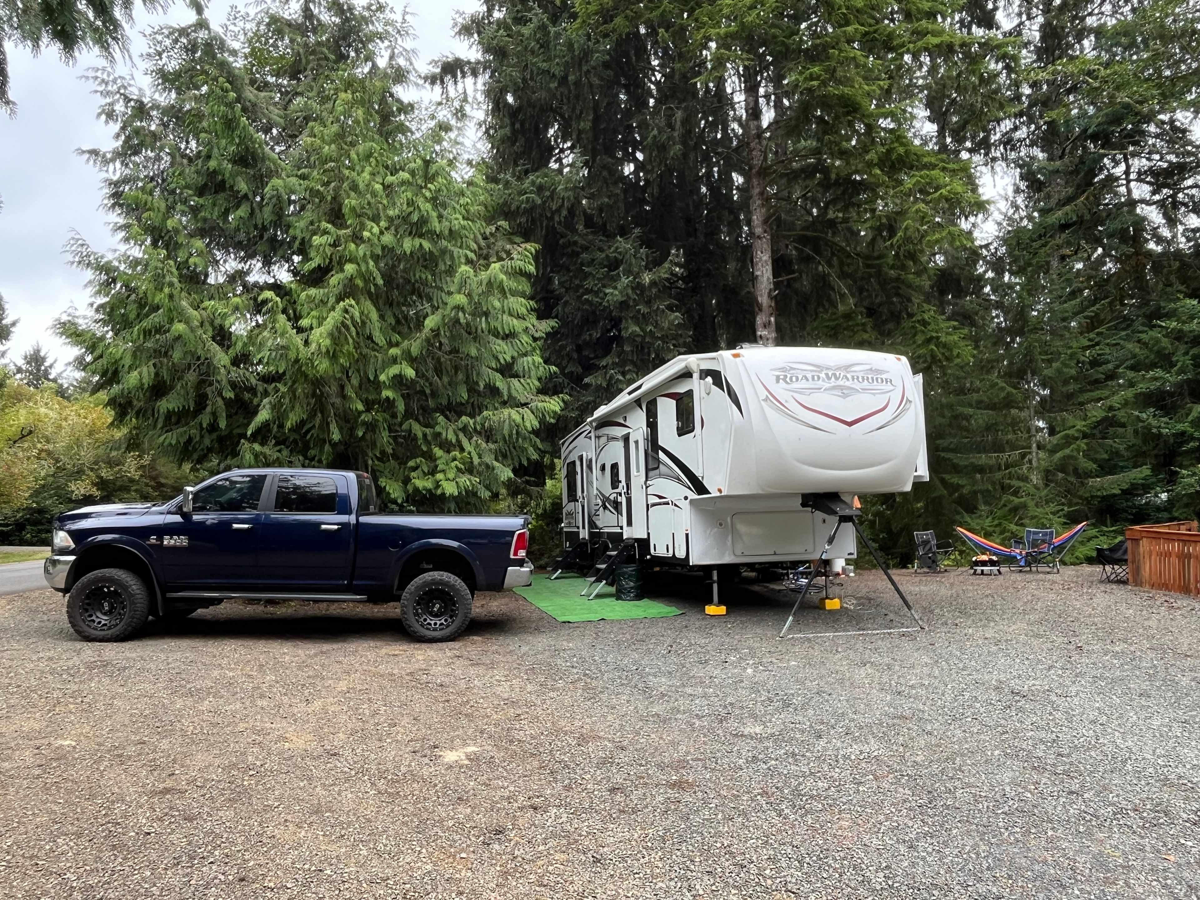 Lots of room for our 36’ toy hauler!