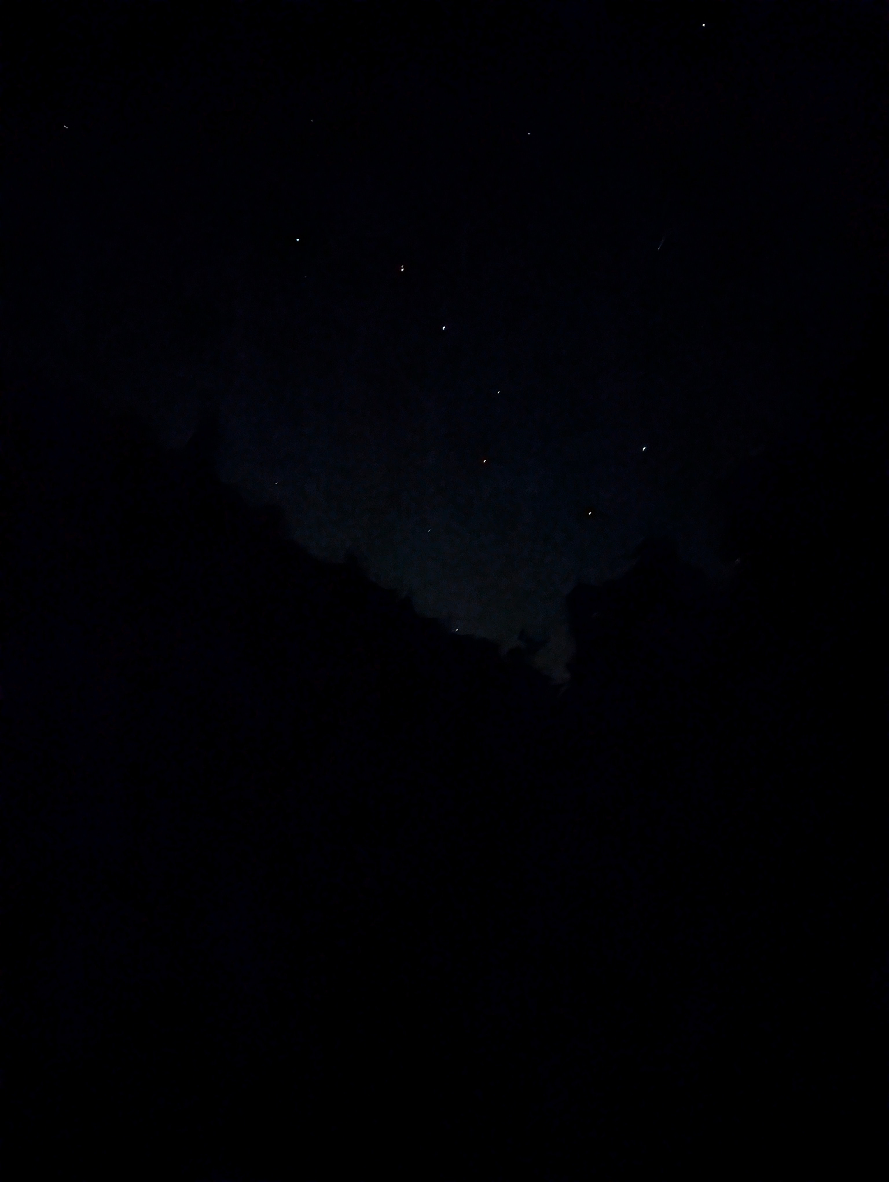 View on the river at night 