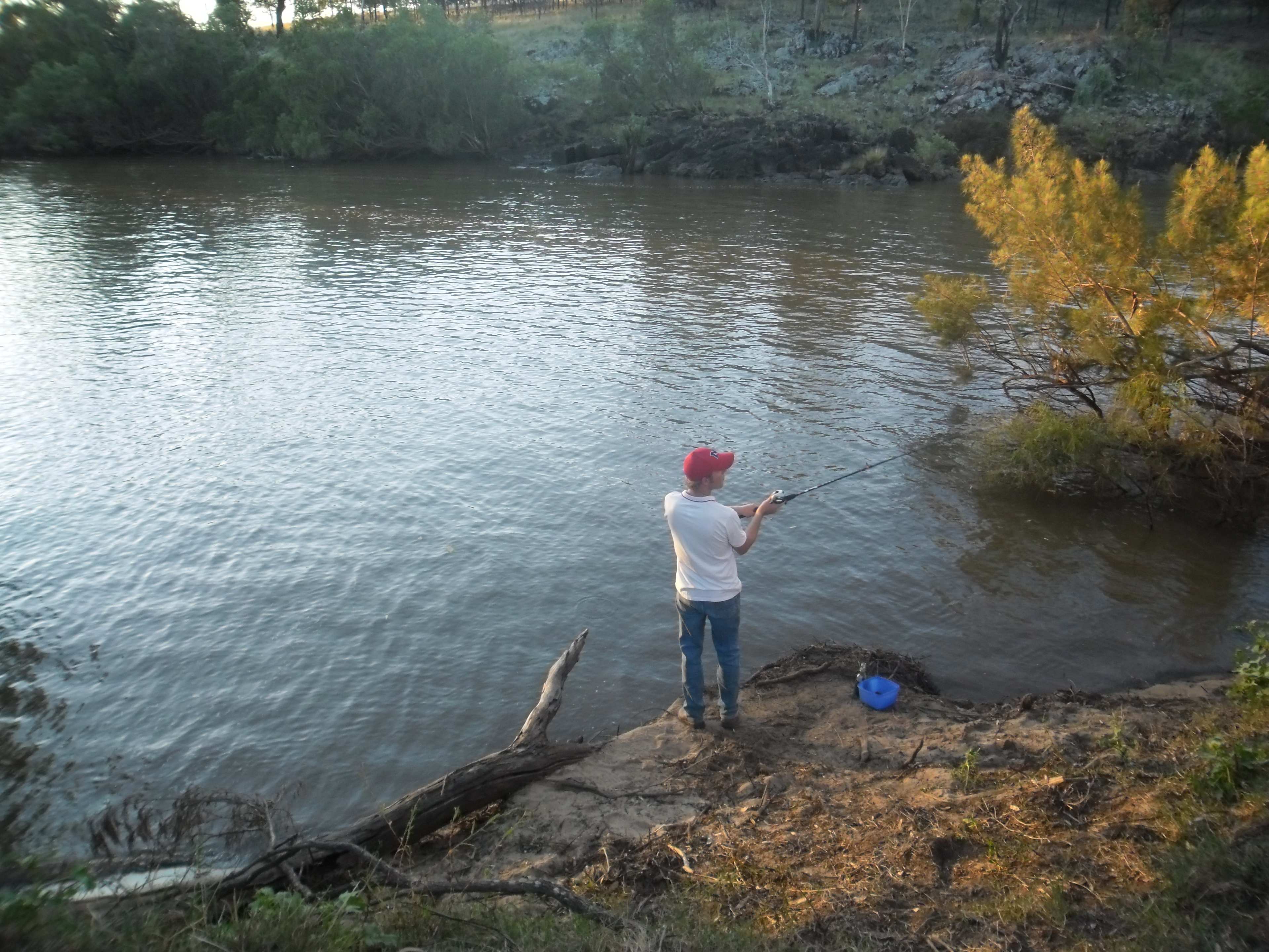 Doing a spot of fishing