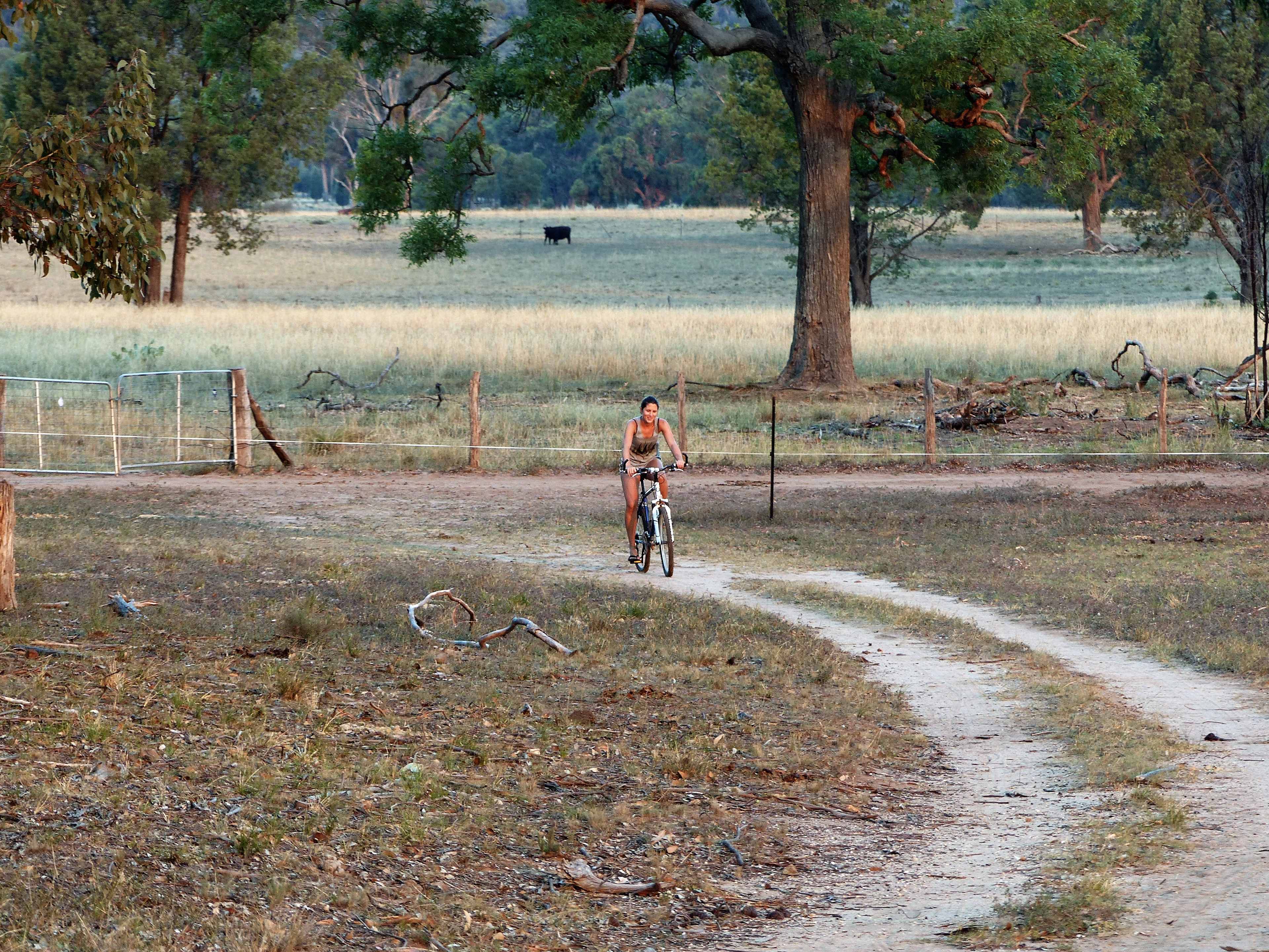 Cross country bike riding