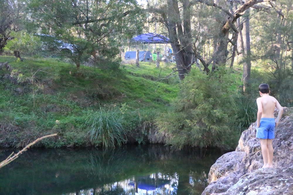 The waterhole where swimming is great