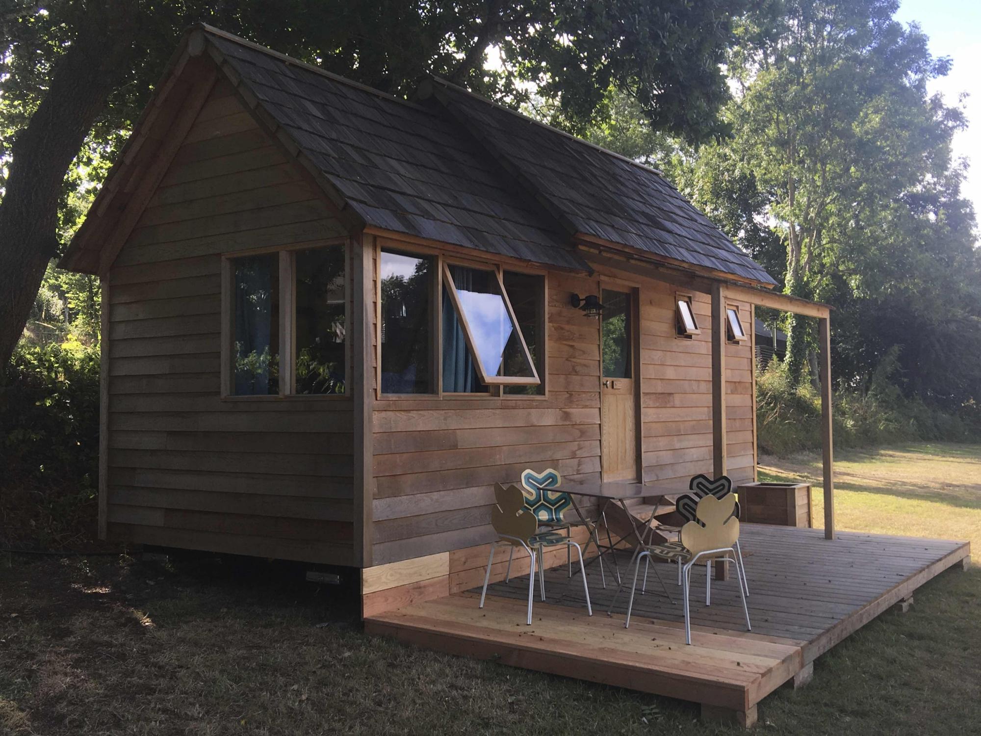 Wood cabin by the sea