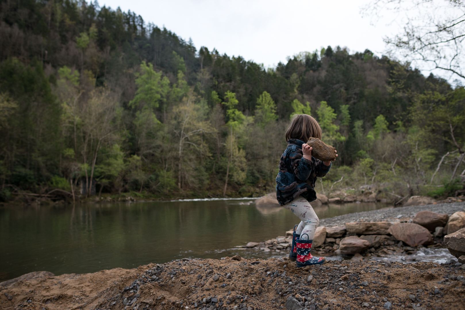 Throw some rocks or catch some fish down at the Gauley.