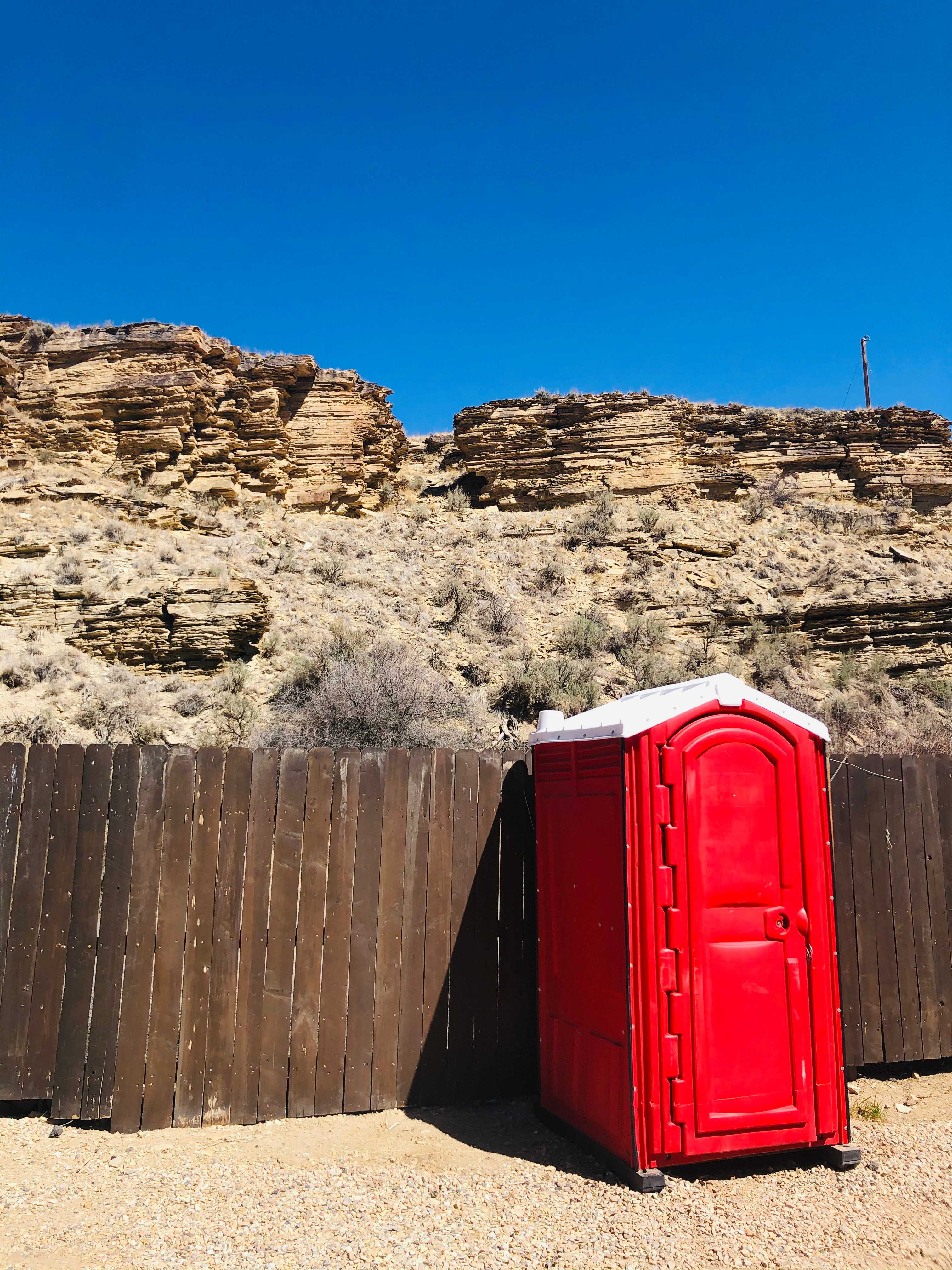 Porta potty available 