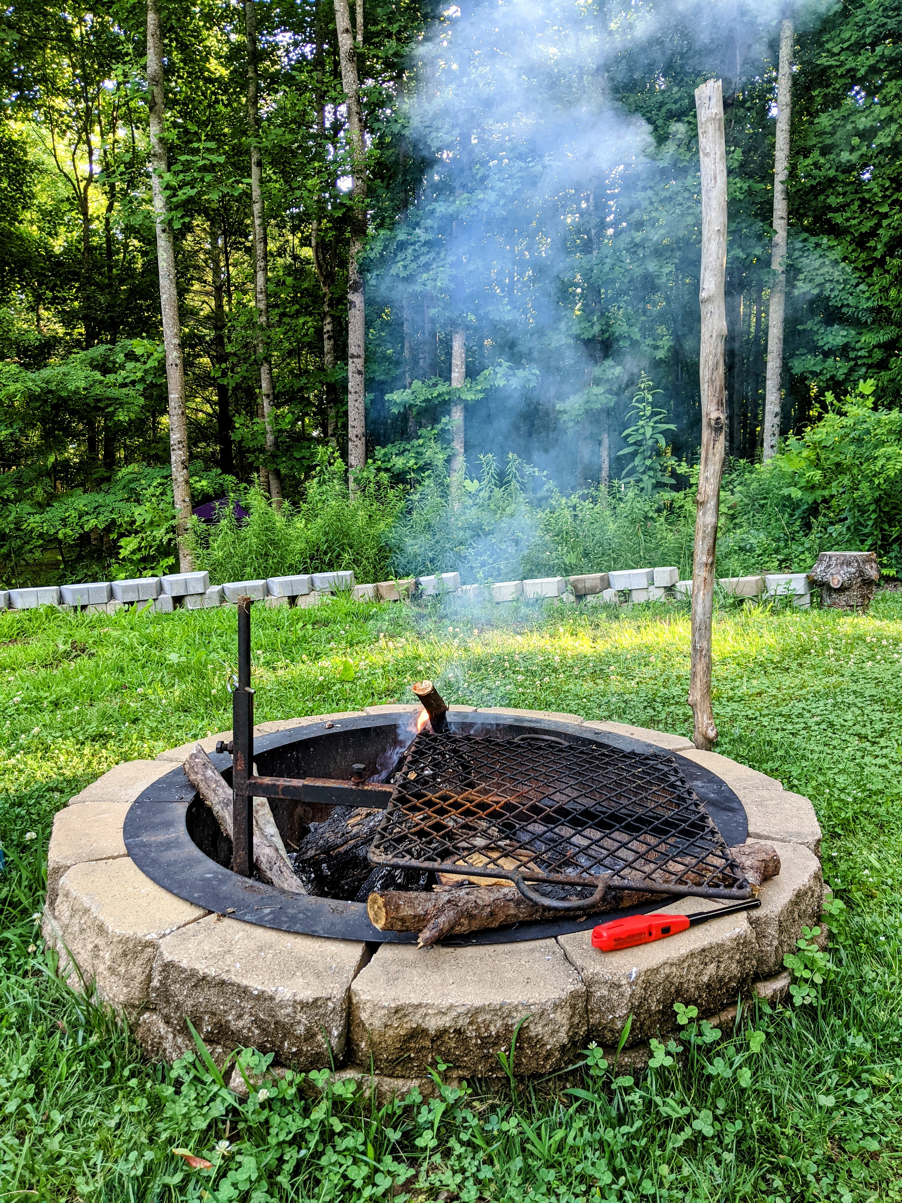 Camp cooking area.