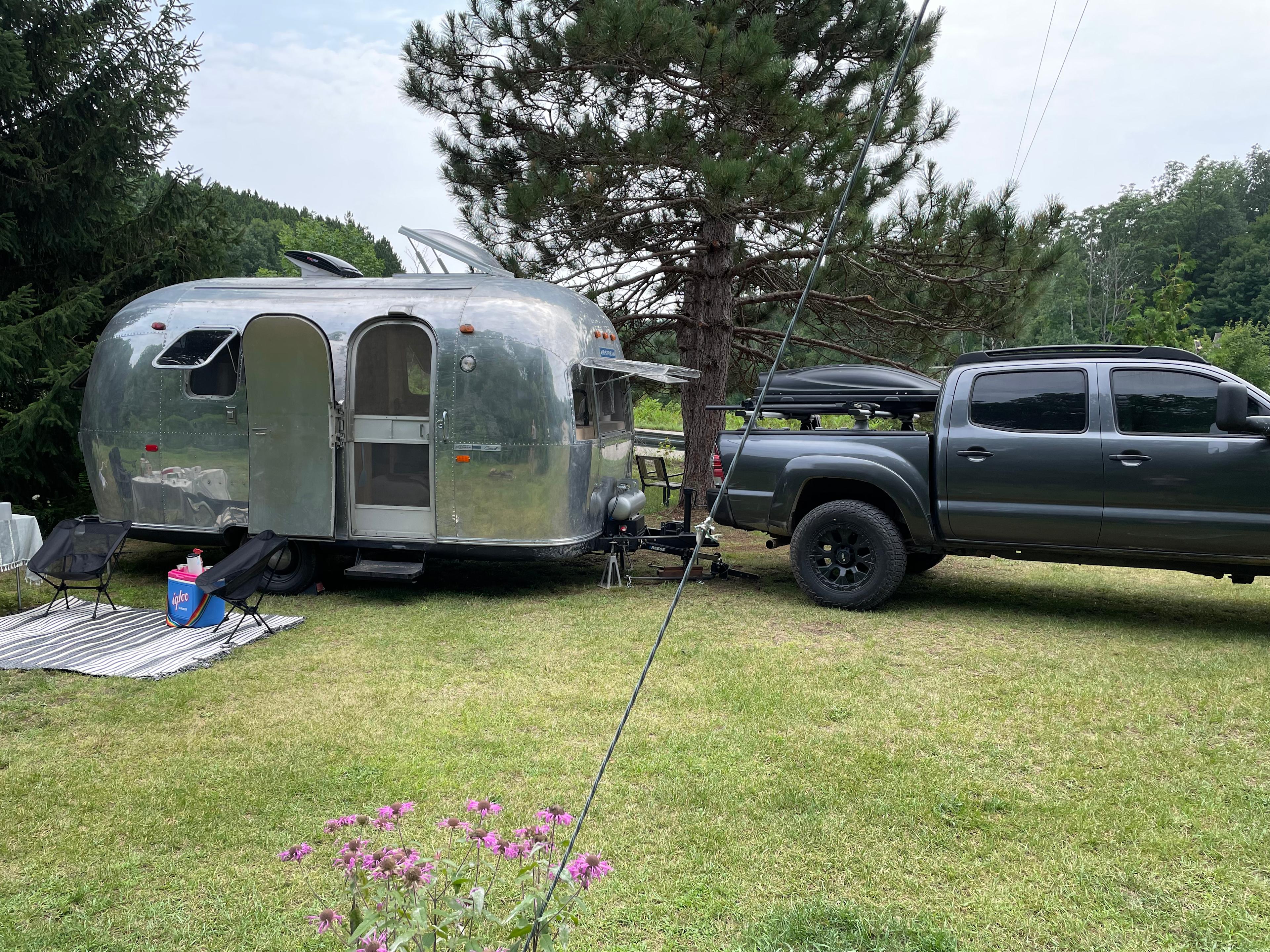 Easy to back in with loads of space to setup camp