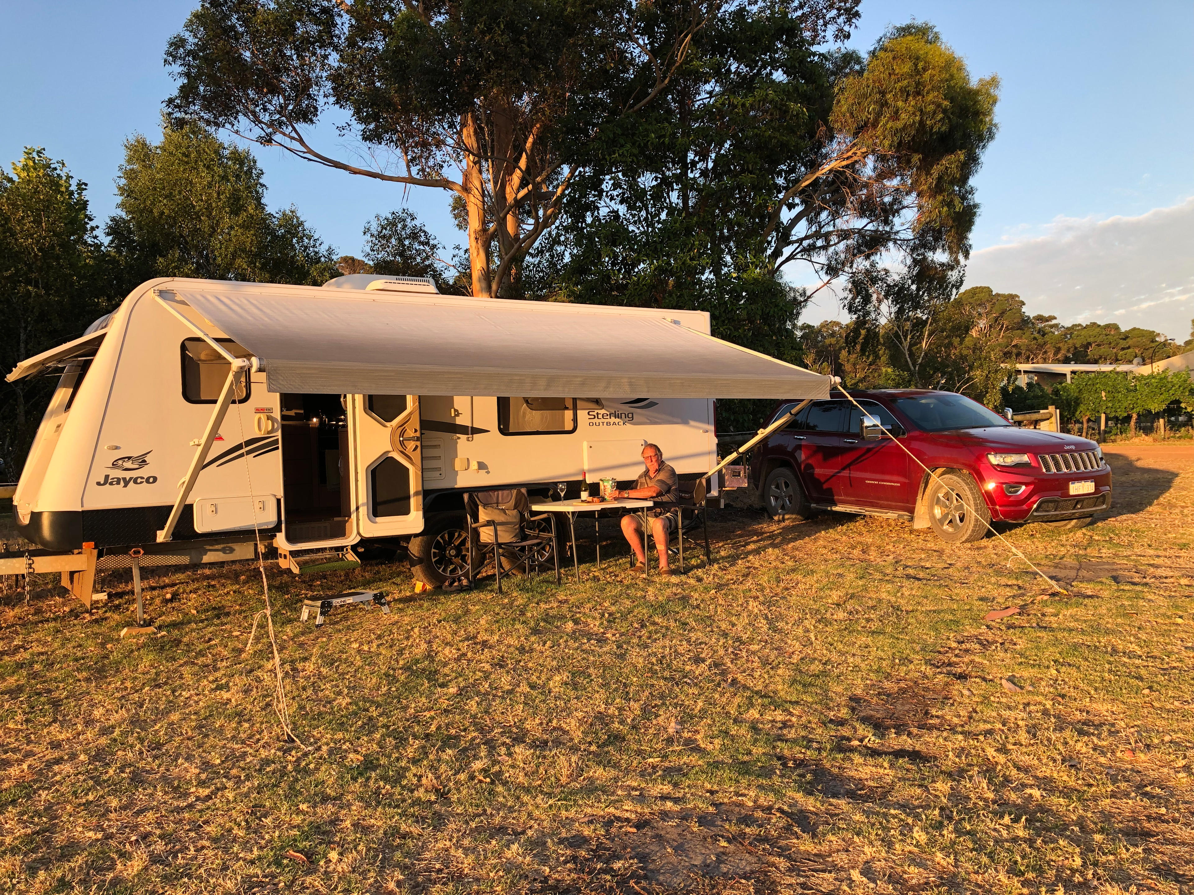Winery camping at Jarvis Bay Estate