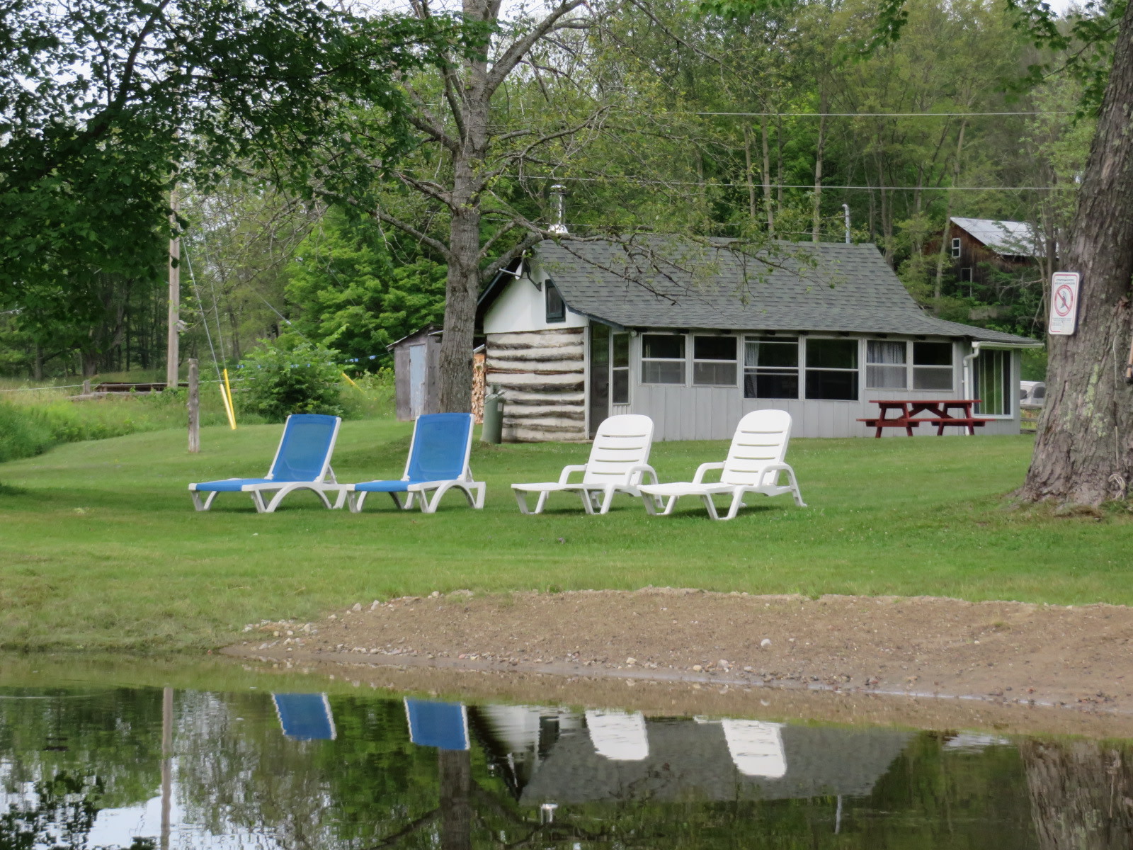 Just seconds away from the water