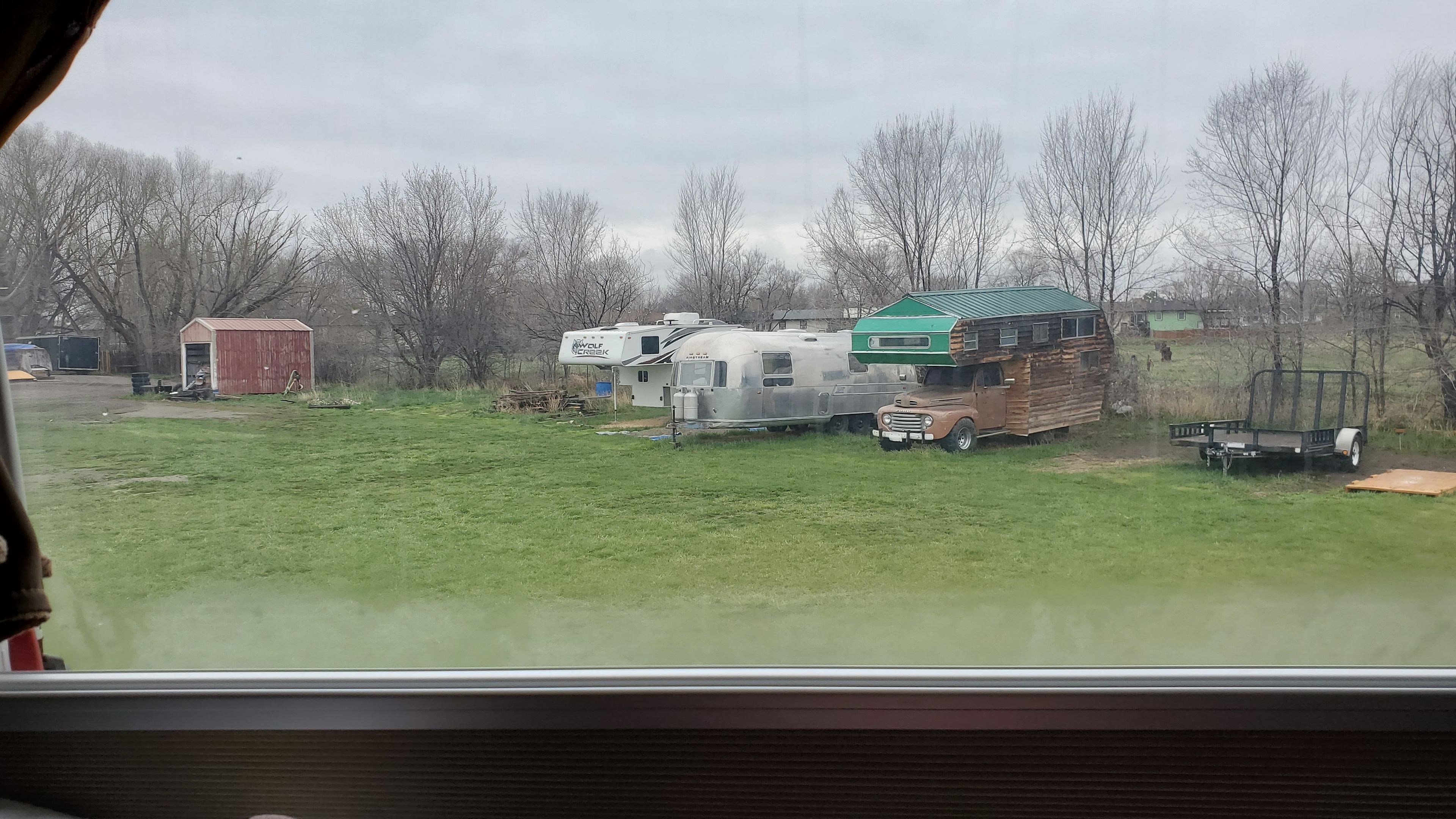 View of storage from our camper