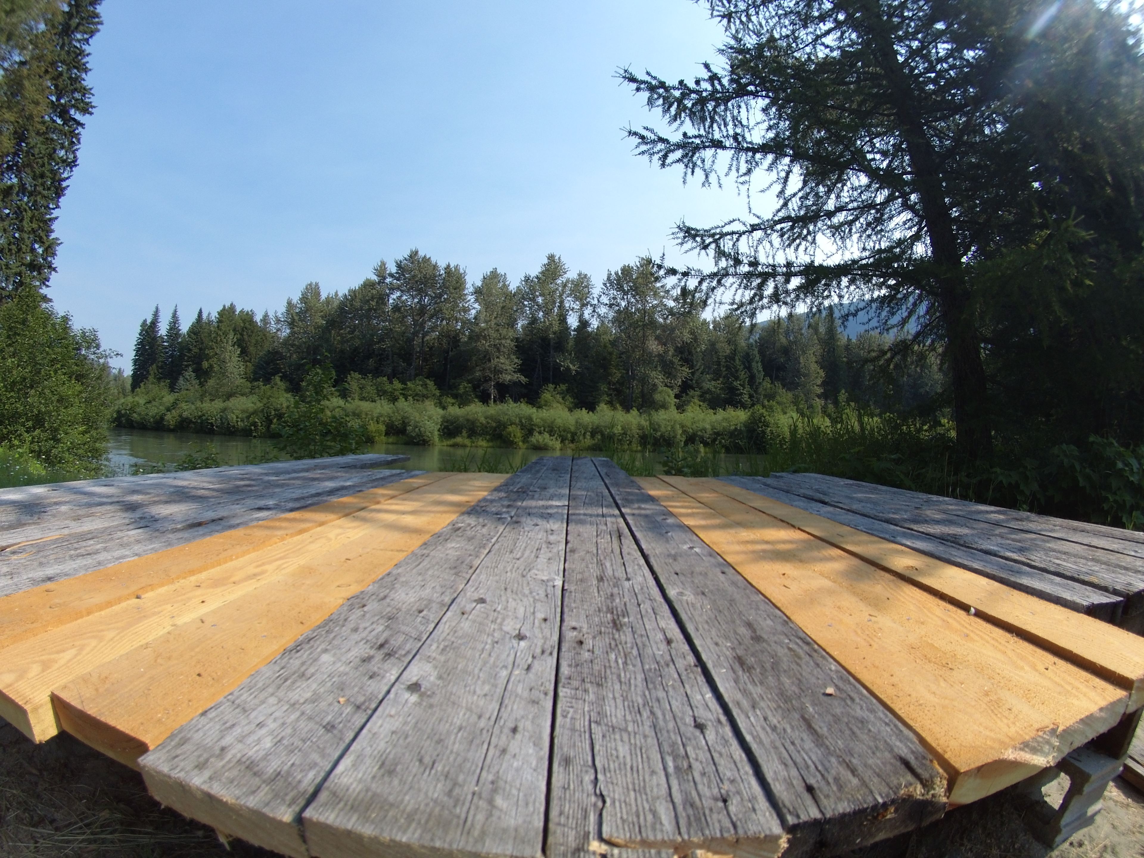 The Runway - straight into glacial runoff from Duncan Lake.  Not for the faint of heart, but EXTREMELY refreshing on a hot summer day.....