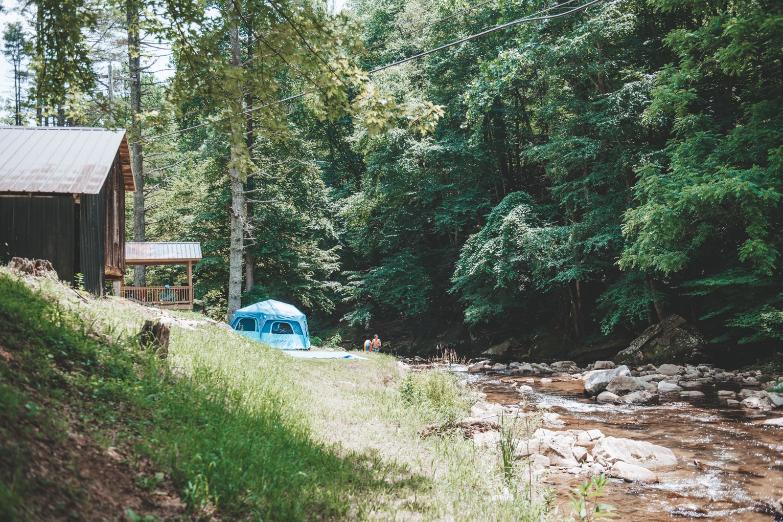 joyville, camping site on elk creek