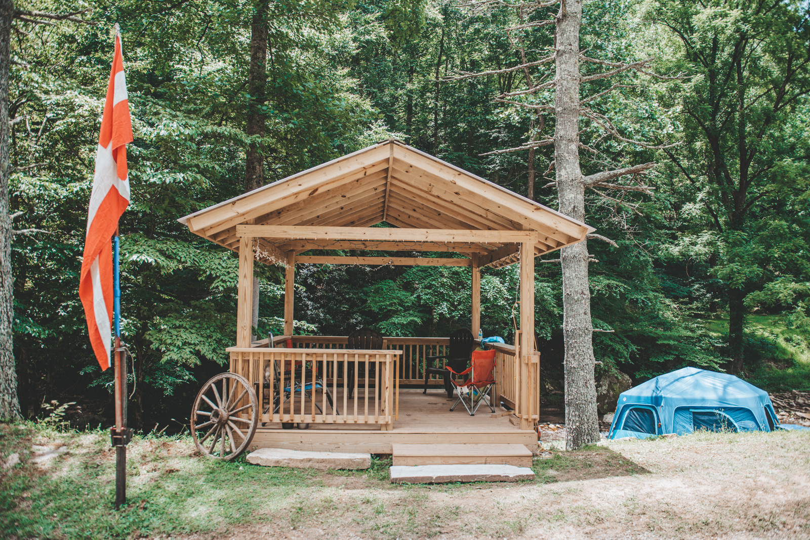joyville, camping site on elk creek