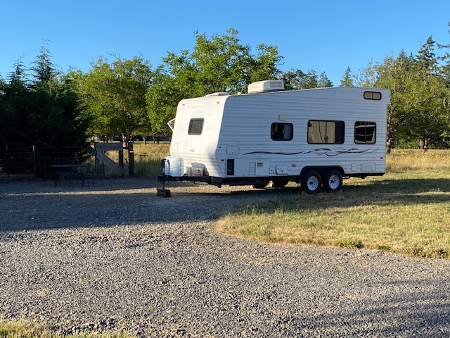 Another view of RV spot and Trailer positioning. 