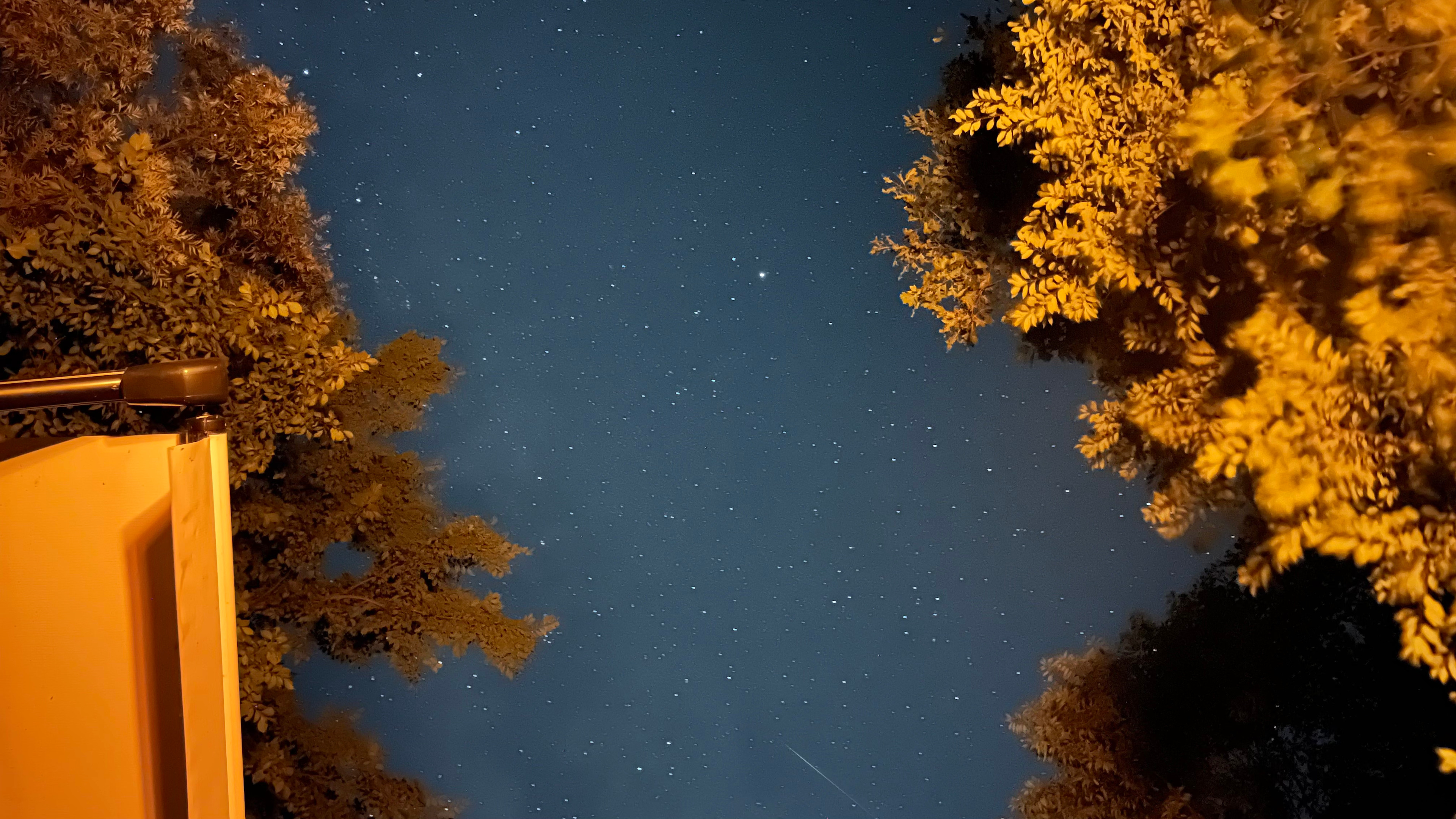 Night shot with Satellite pass