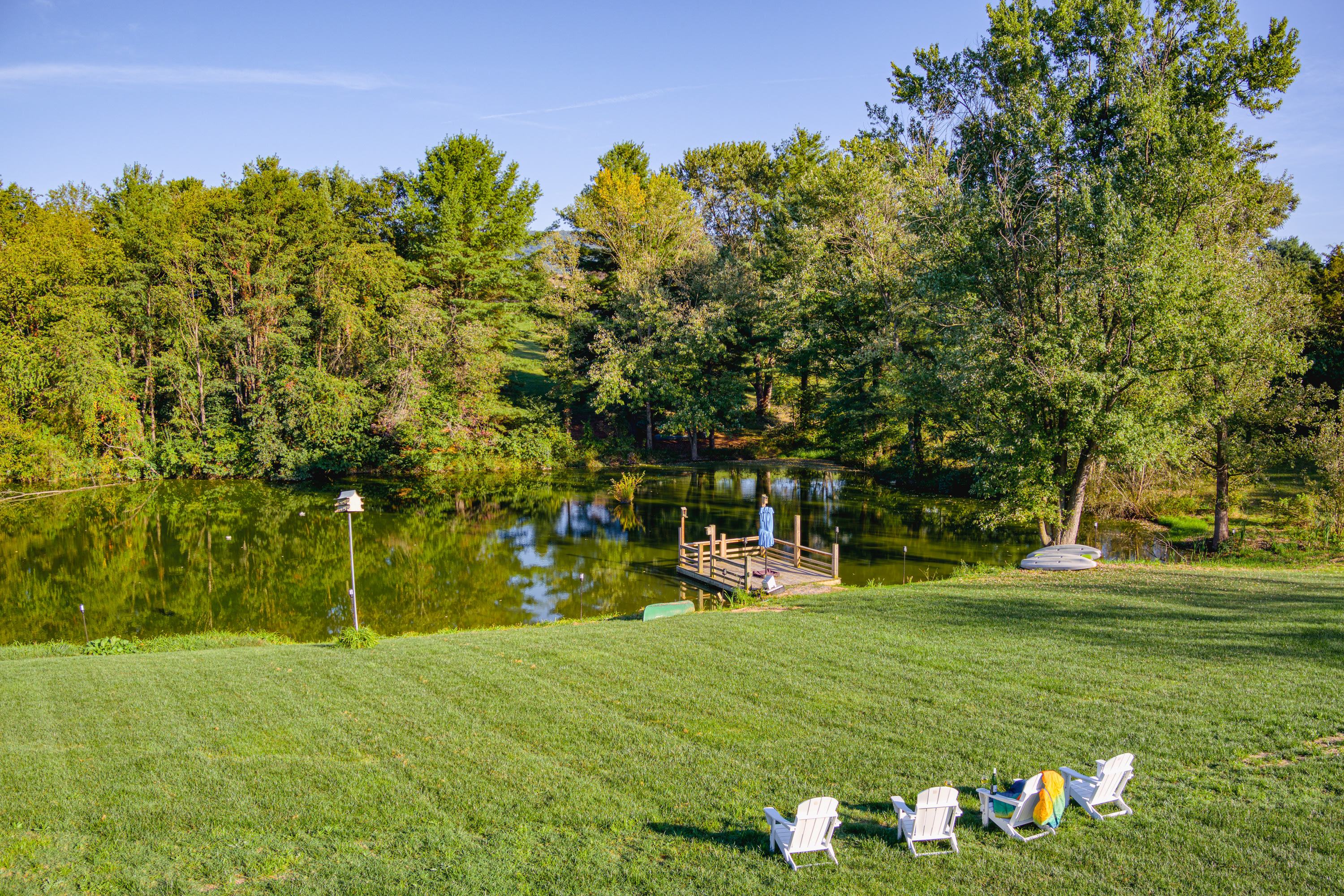 Pond with common area