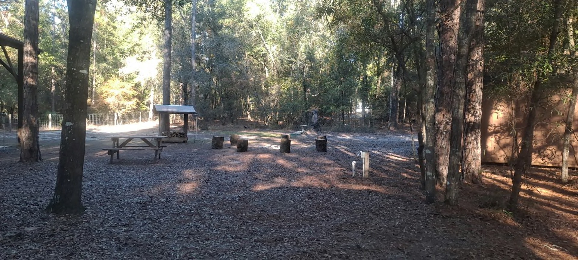 The private campsite.  One reservation per weekend up to 8 guests.
