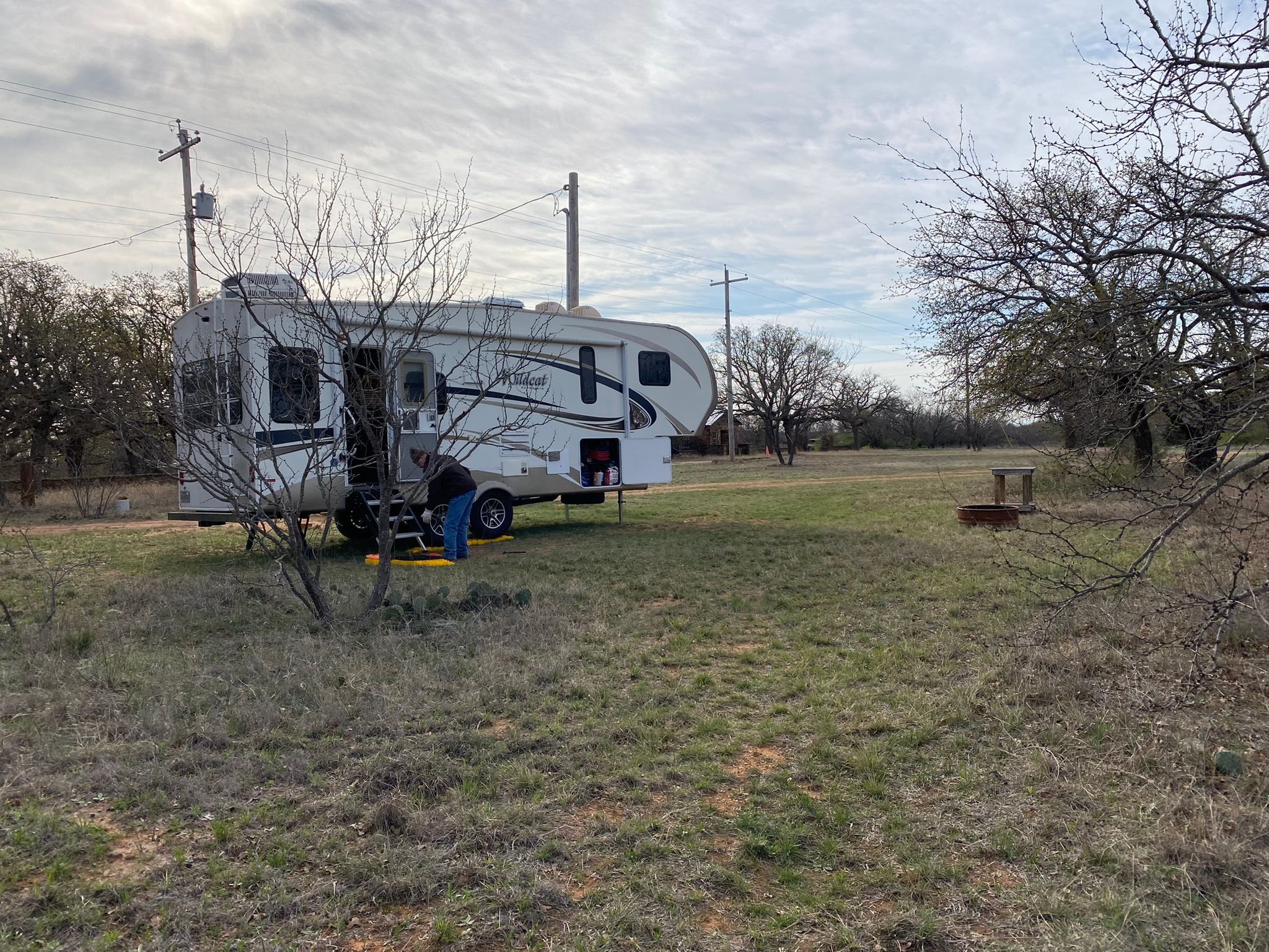Our campsite up on the hill. Faces west and beautiful sunsets.