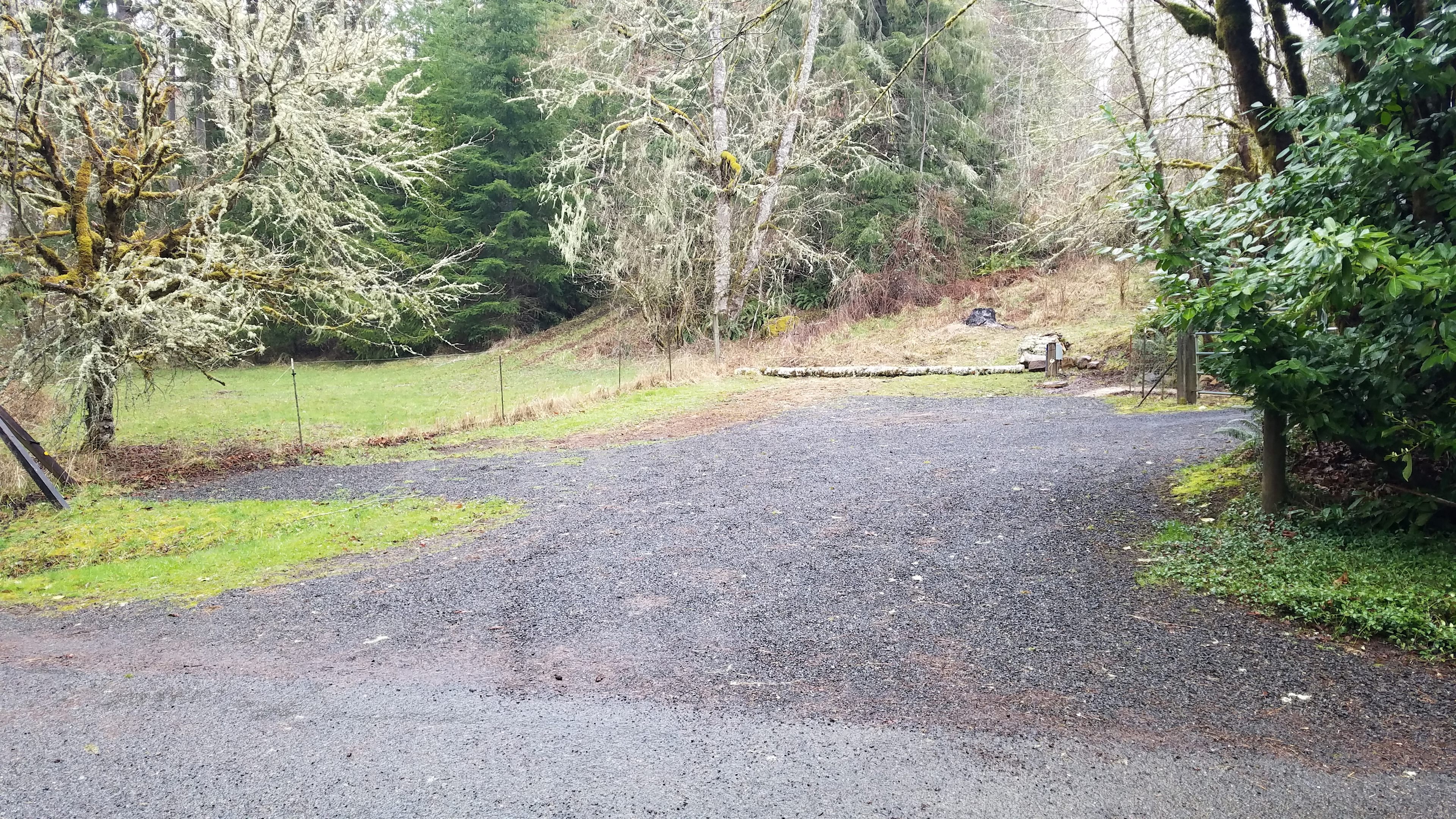 View from road. This is the most recent picture,  showing the tree removed that was in the middle of the site.