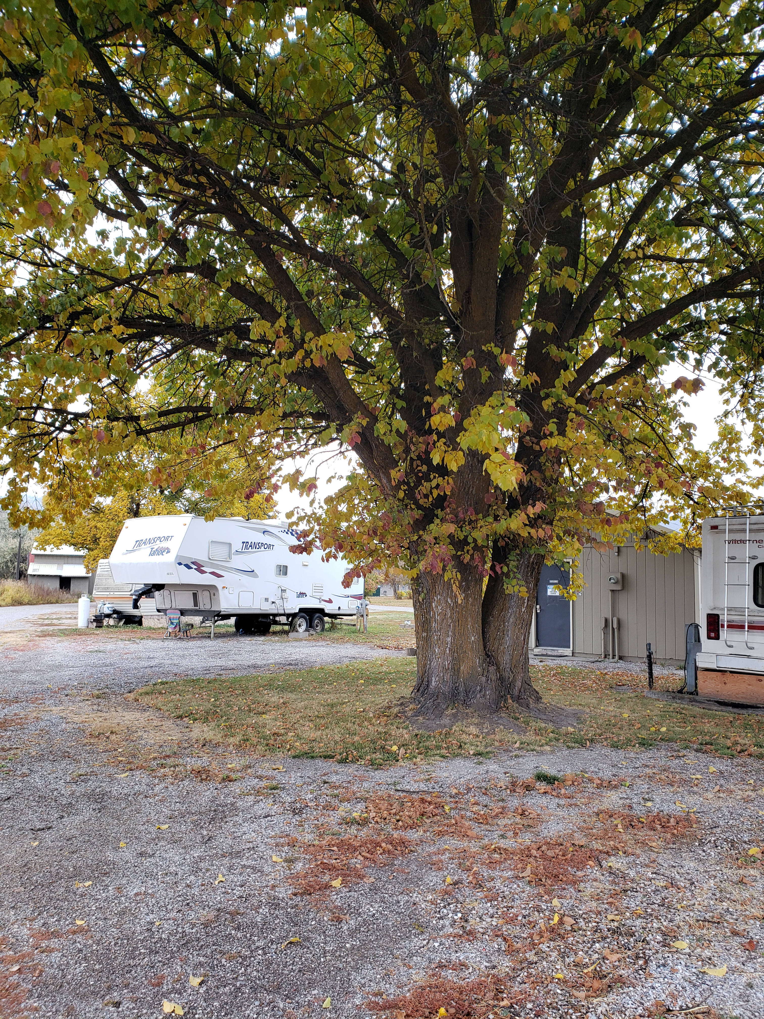 RV Bath House with showers, toilets and sink.