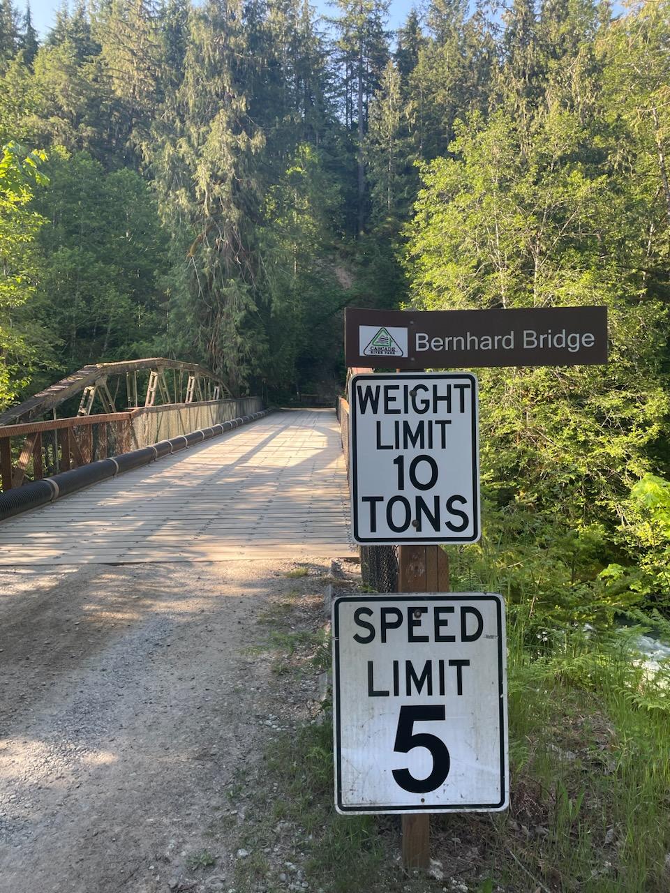 If you are visiting with an RV, please be aware of bridge limits