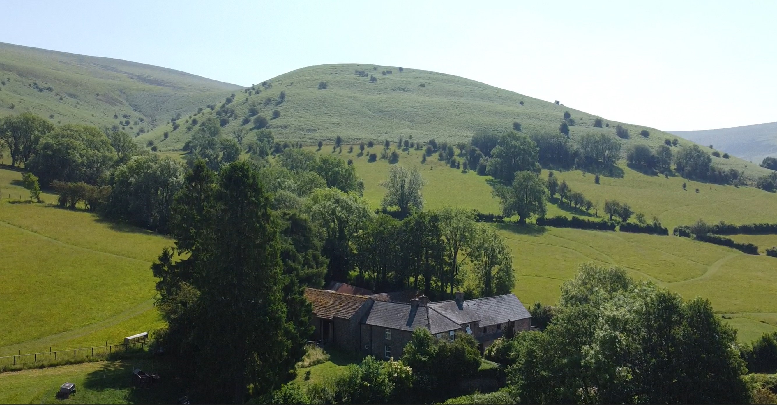 Right on the side of the Black Mountains, Brecon Beacons National Park.