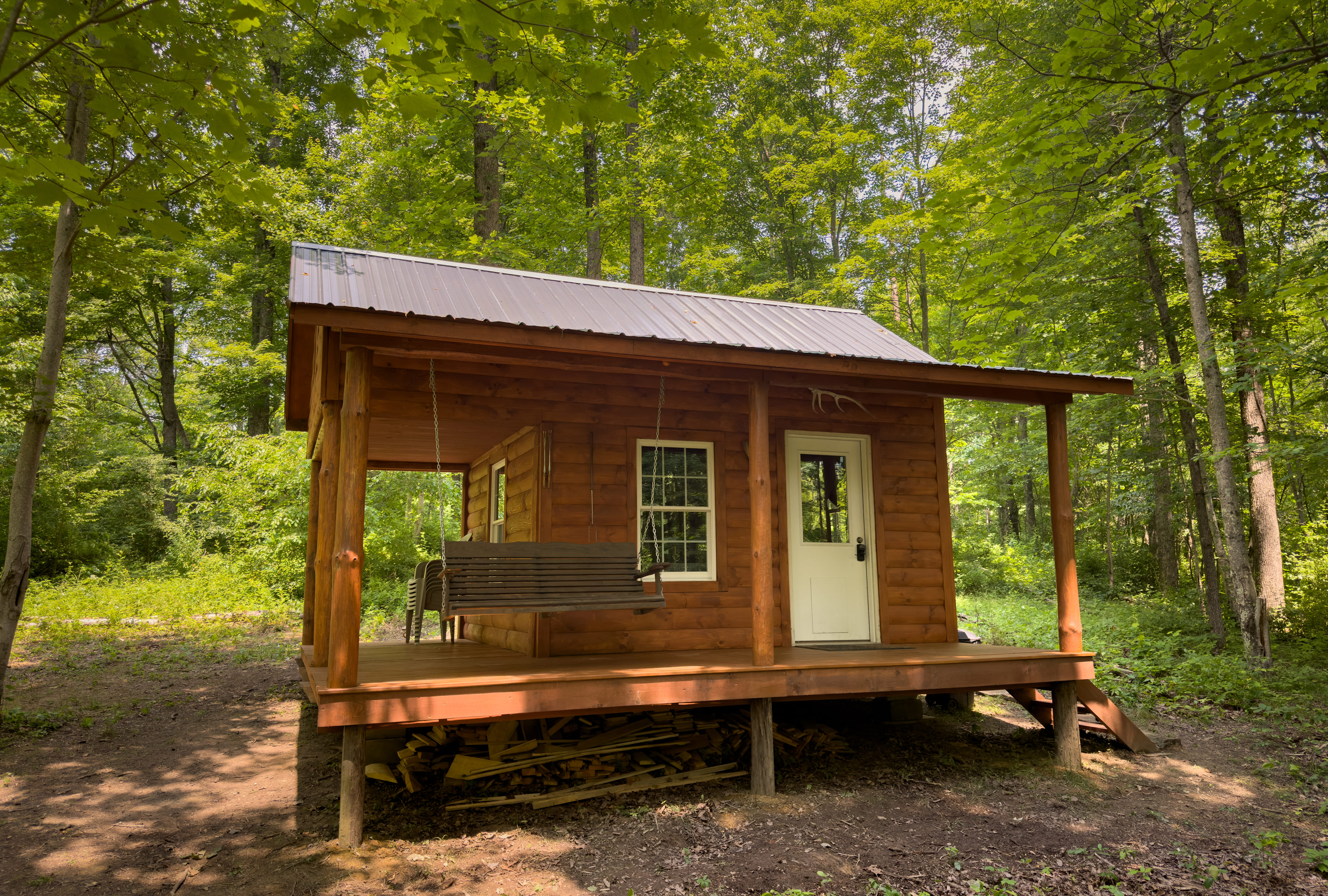 We added a porch swing!