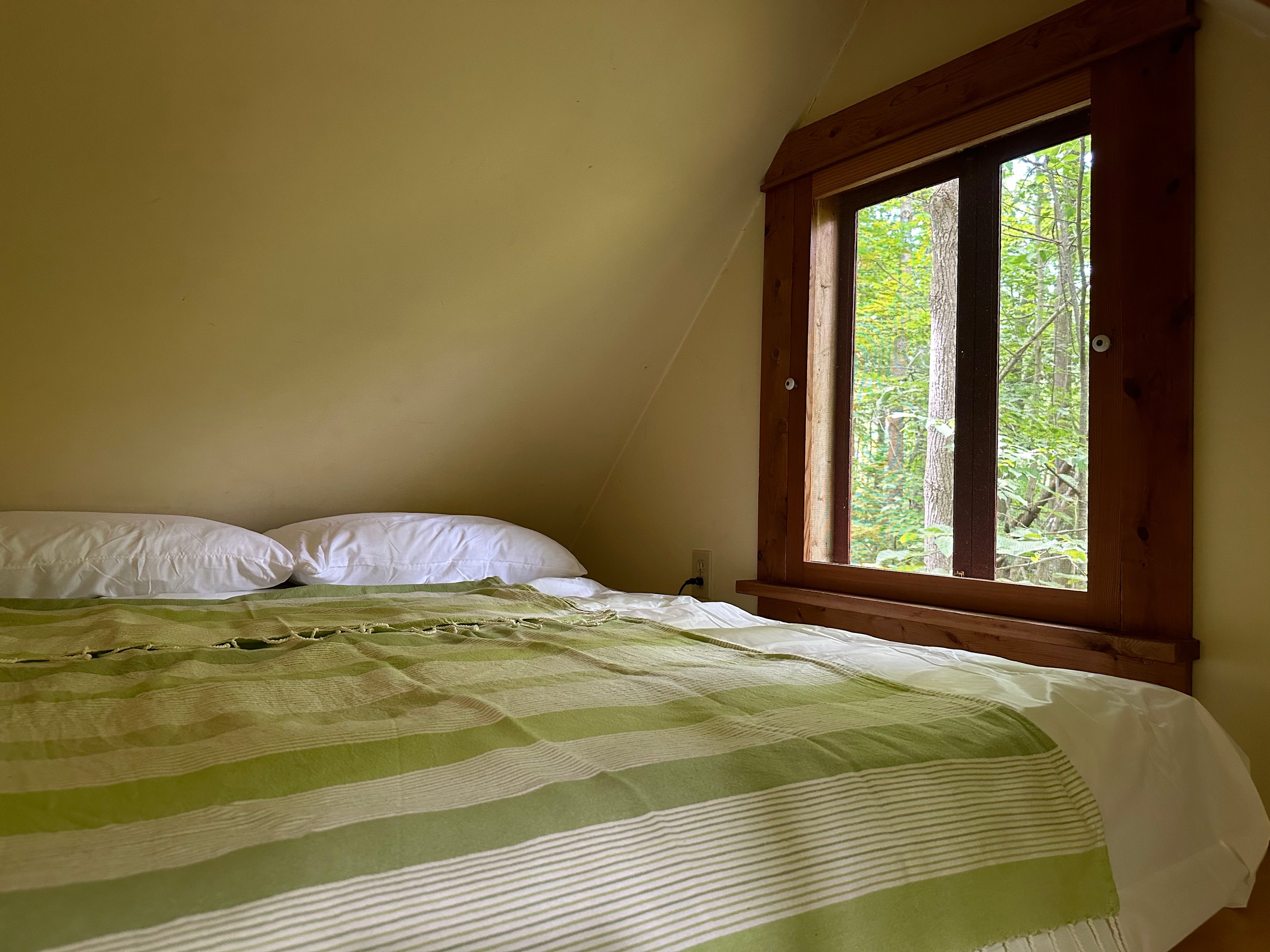 Loft bed (double air mattress)