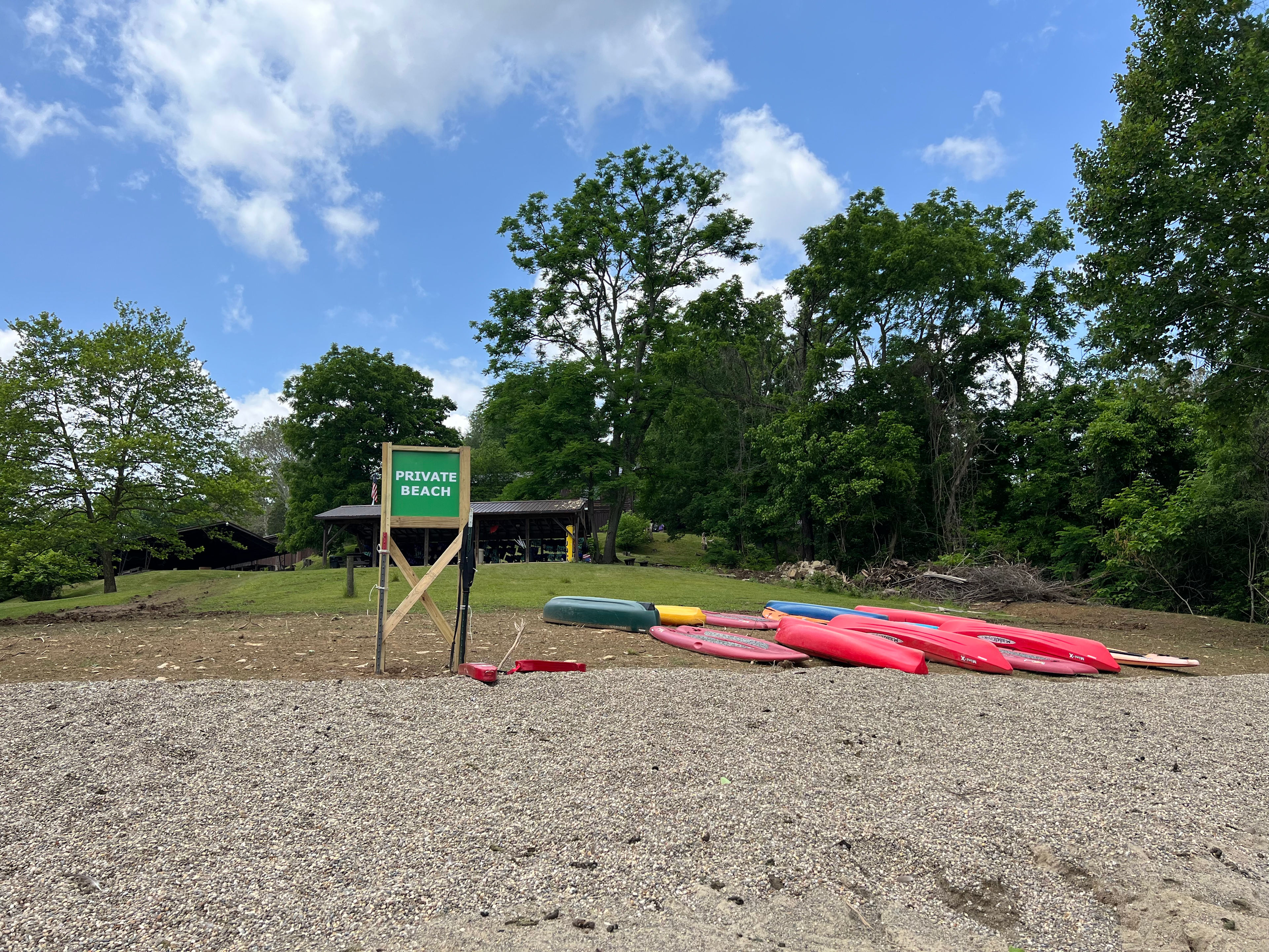 Private Beach and Boating Area