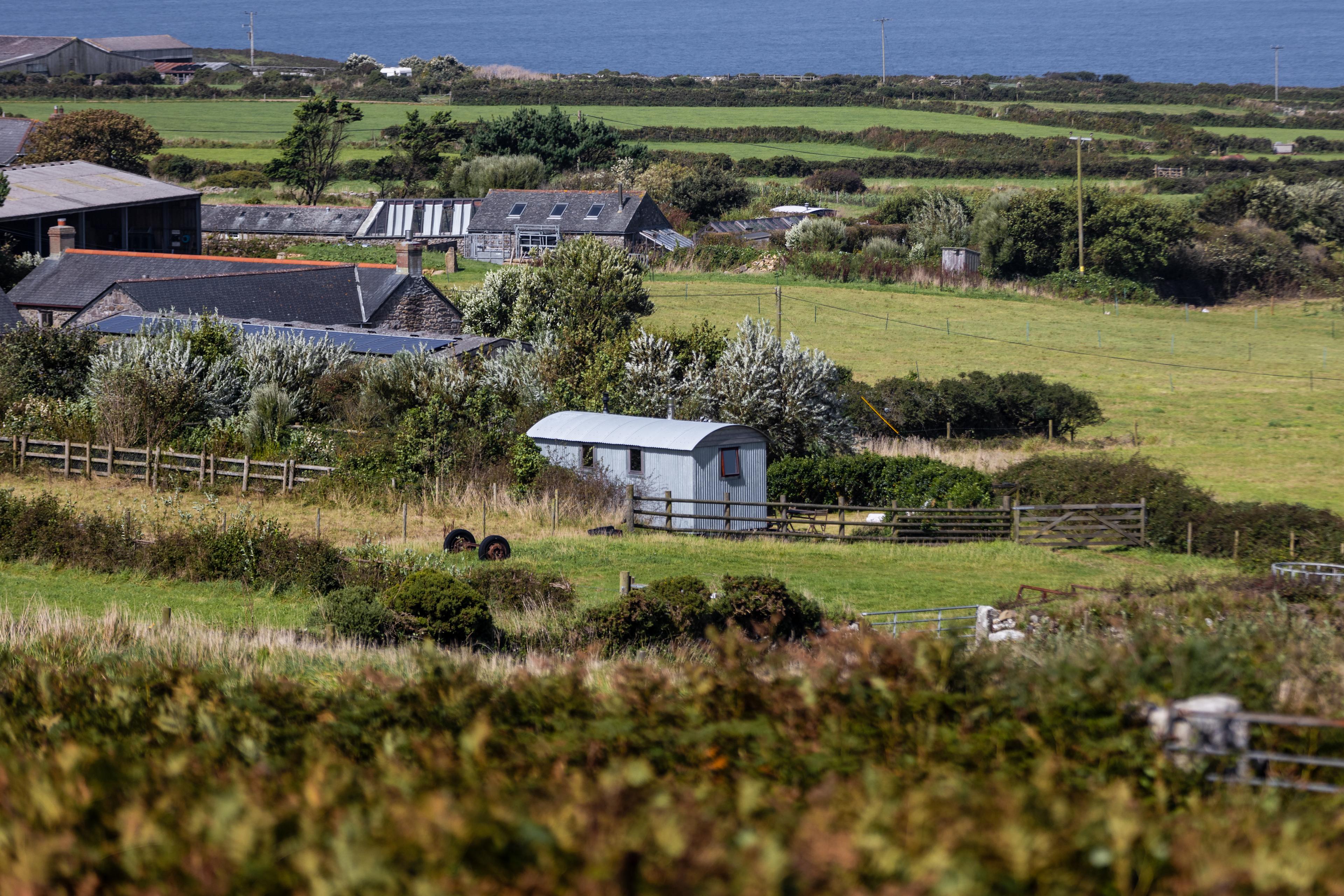 The hut from the path