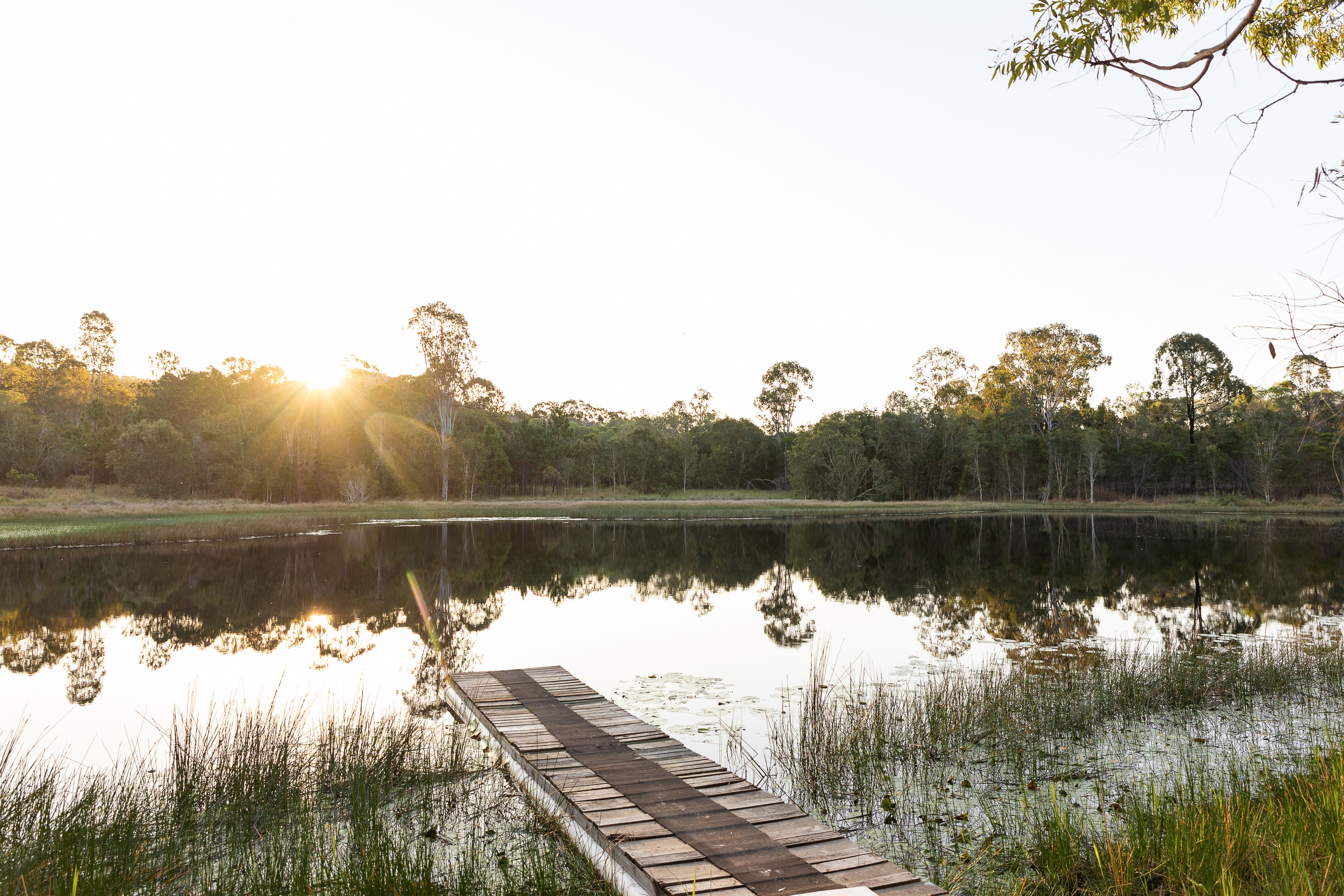 Sunset at the dam