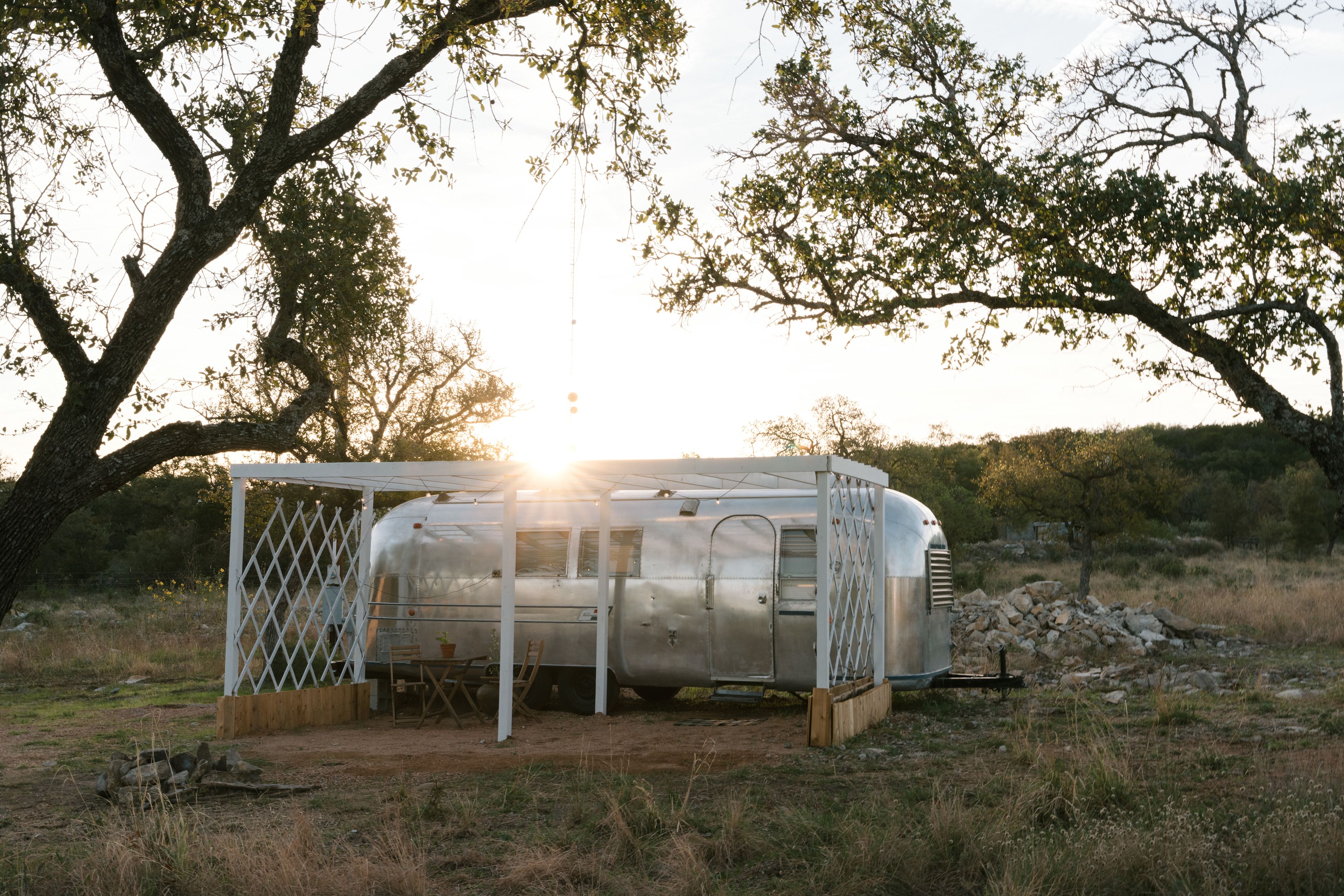 Airstream at sunrise