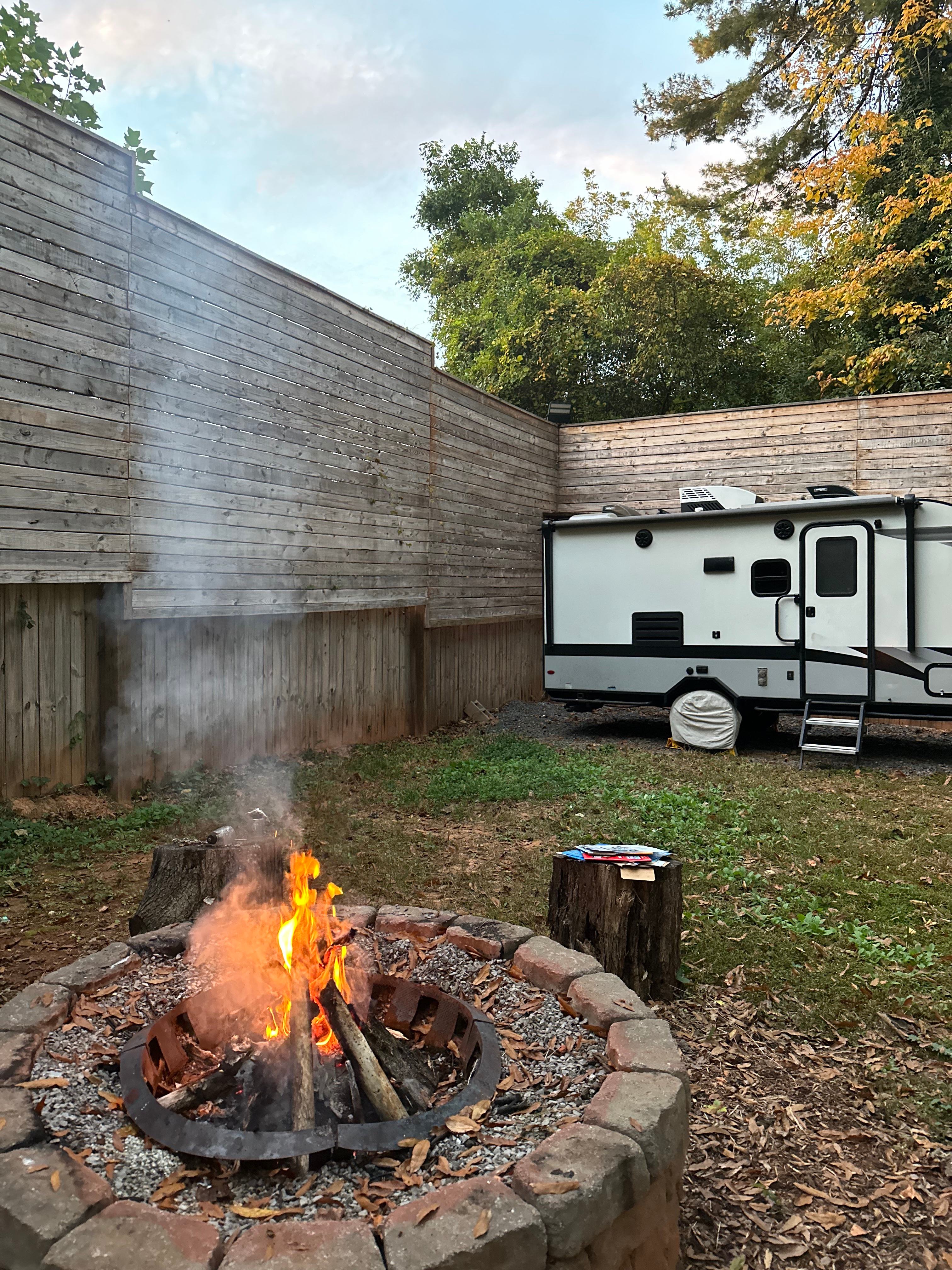 A firepit for a chilly evening!