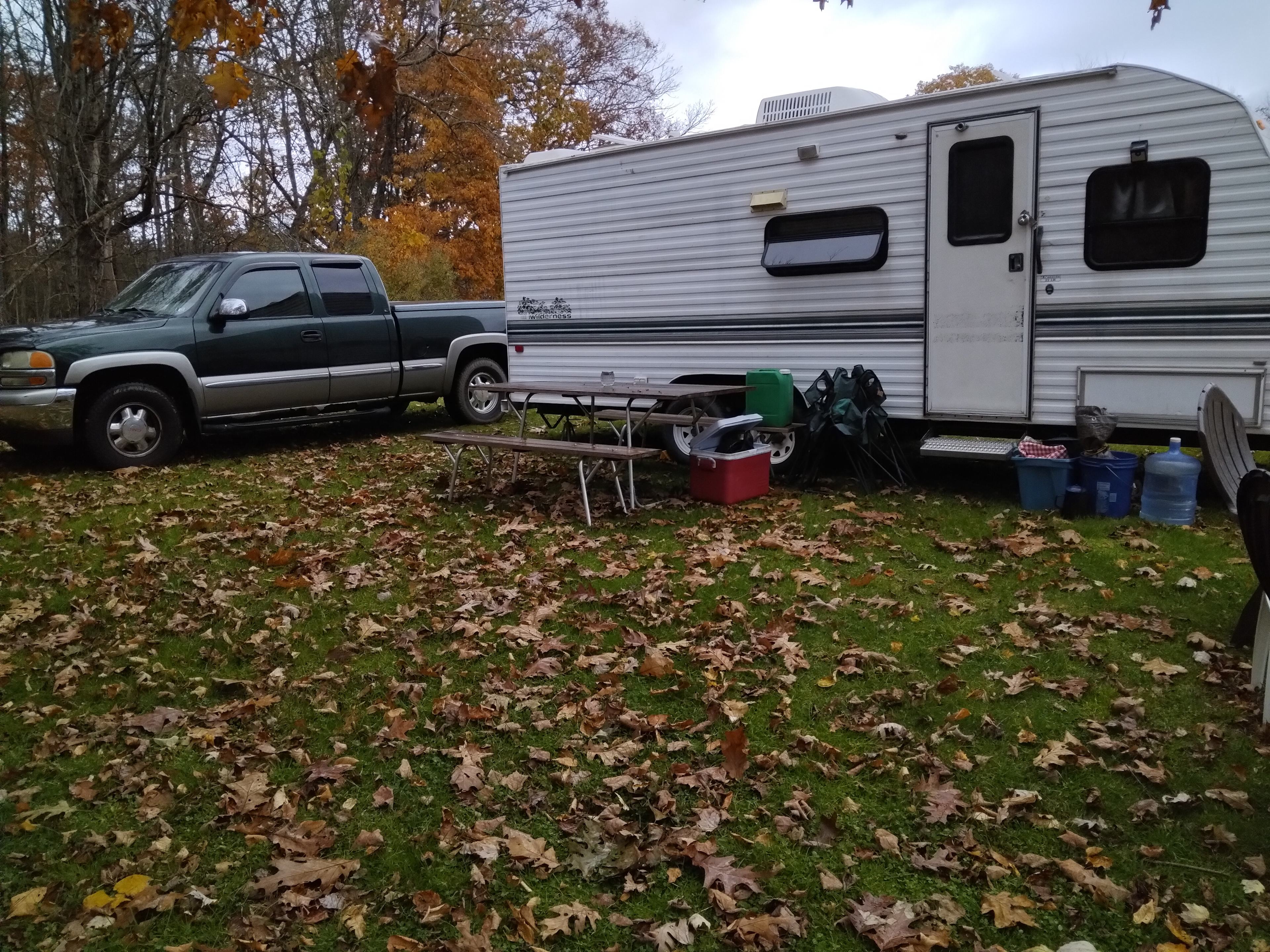 Forest or field camping
